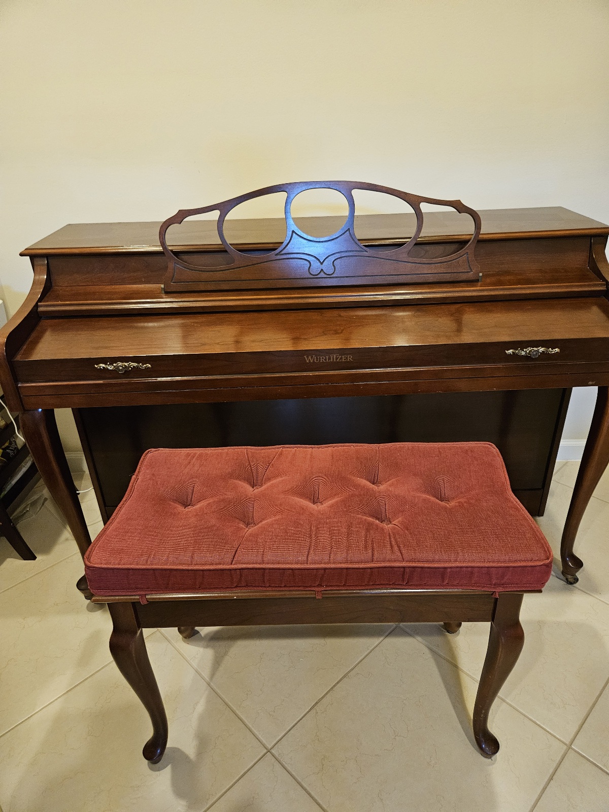 Wurlitzer Spinet Piano & bench