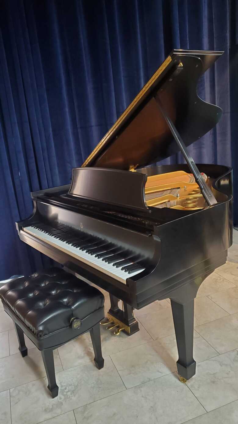 Steinway M 1990s Ebony Satin