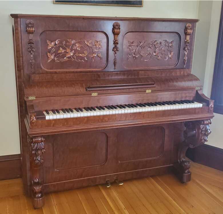 Weber Piano #14835 - Hand-Engraved Woodwork