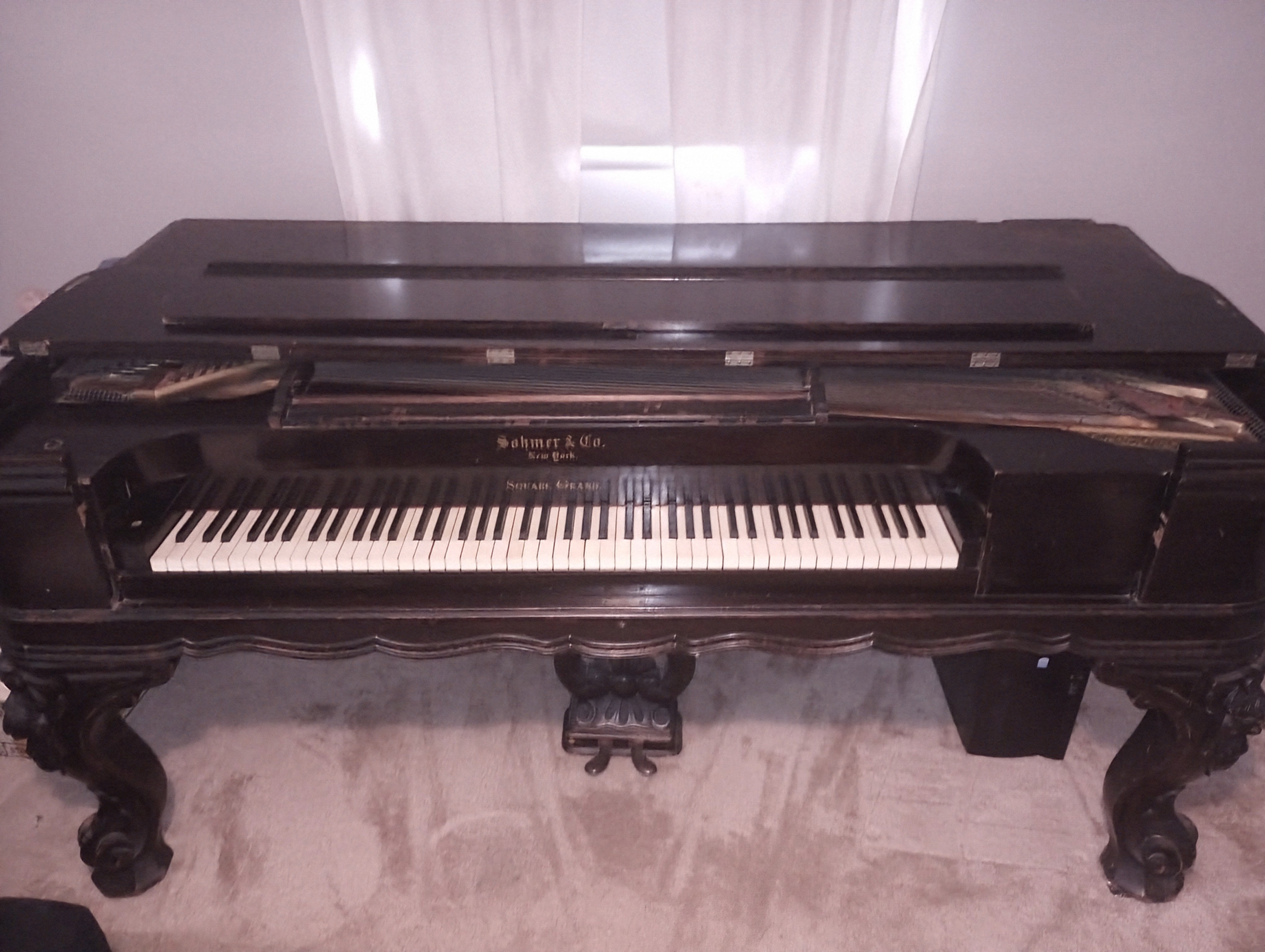 1884 Sohmer Square Grand Paino