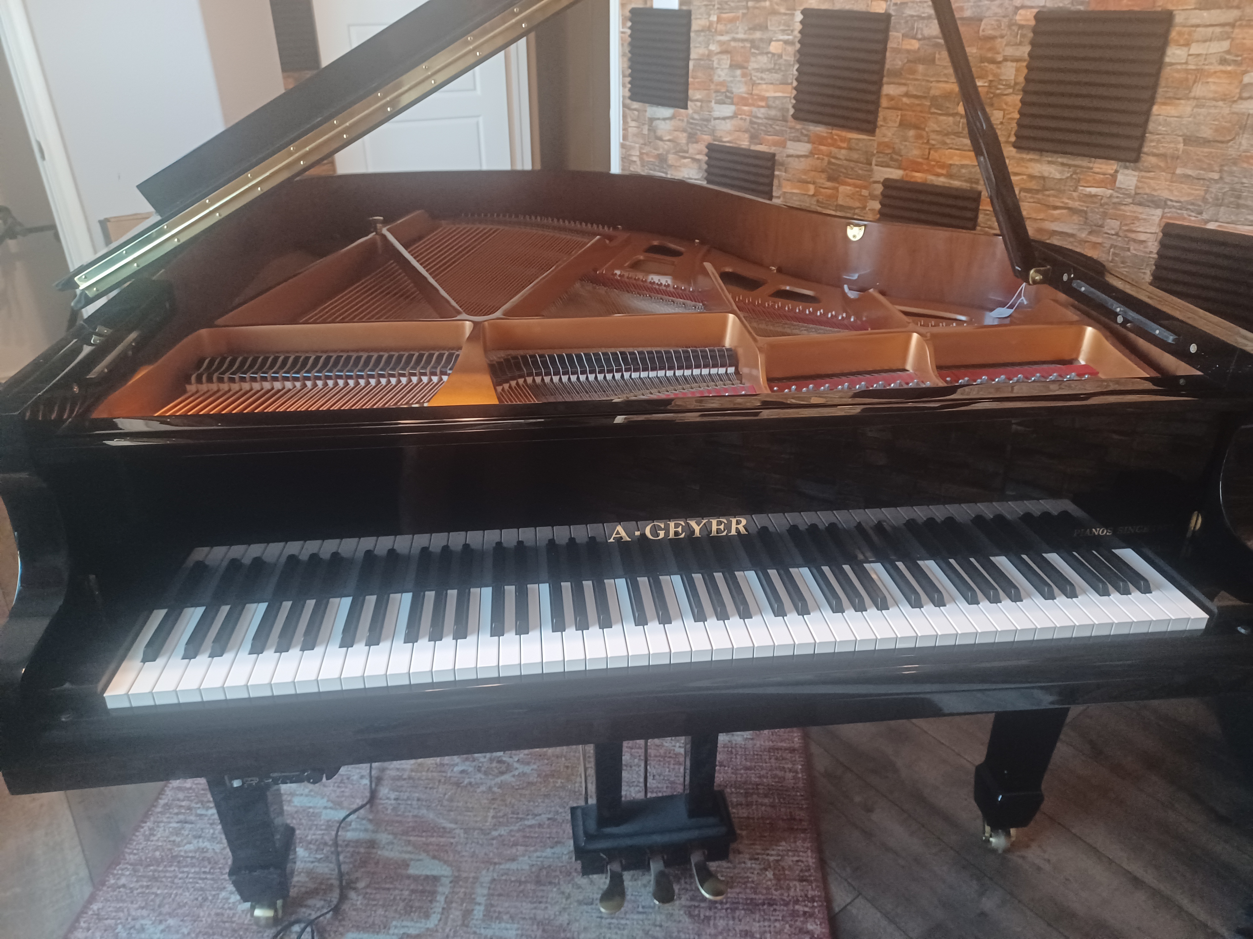 Geyer Baby Grand Piano with QRS PNO Maker system 