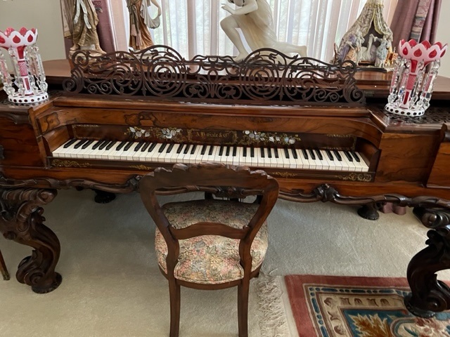 Beautiful Antique Square Grand Piano