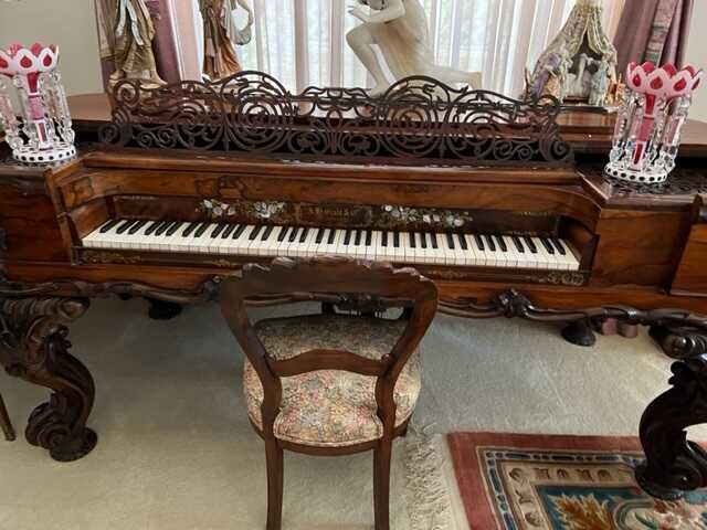Beautiful Antique Square Grand Piano