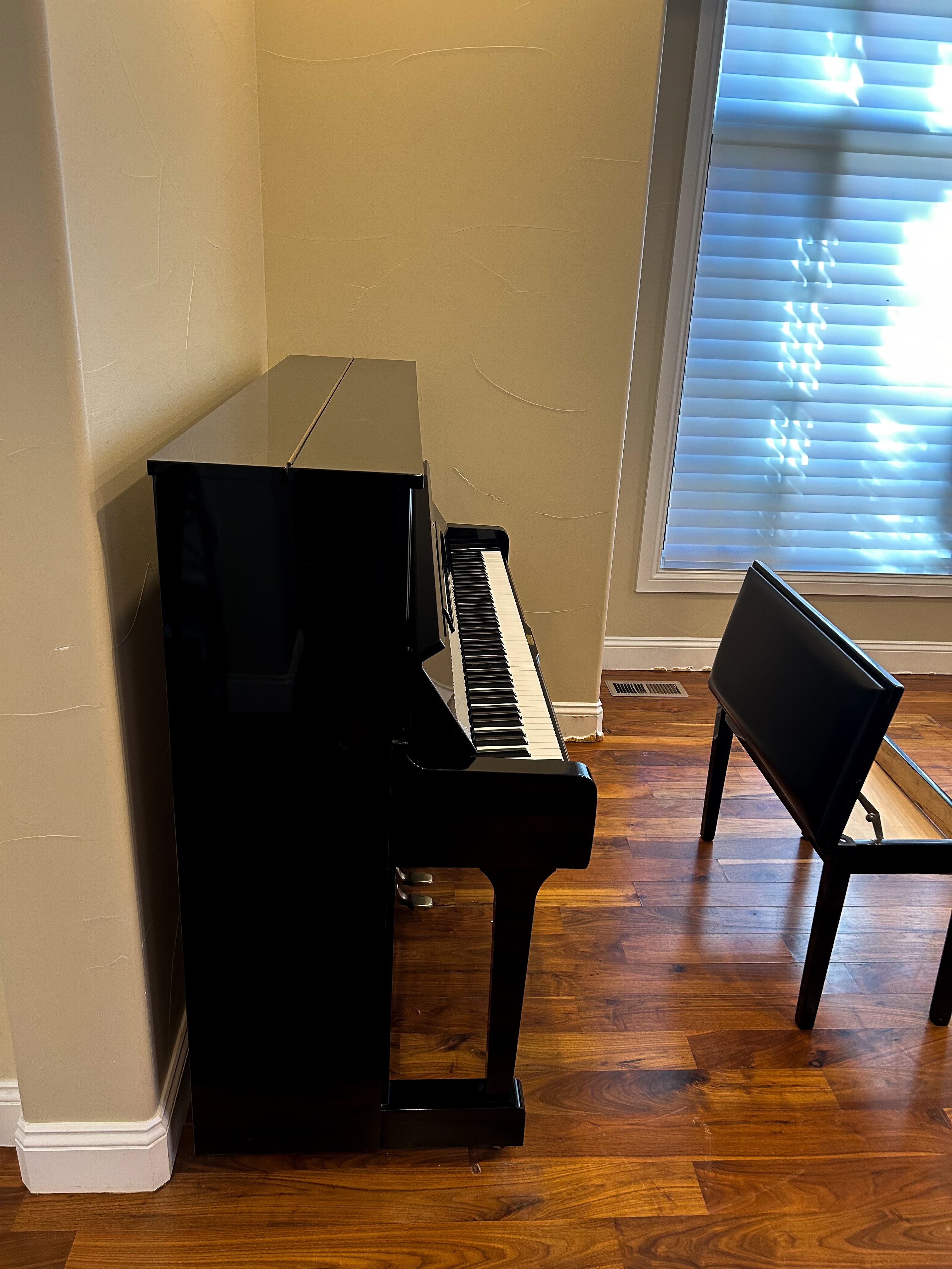 High Gloss Polished Ebony Yamaha U1 A steal at $4500