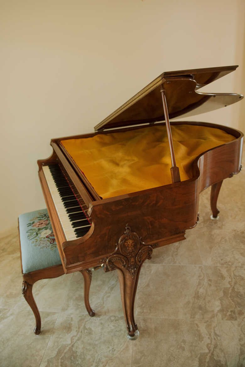Gorgeous well loved Louis XIV Chickering Grand / ORNATE CASE