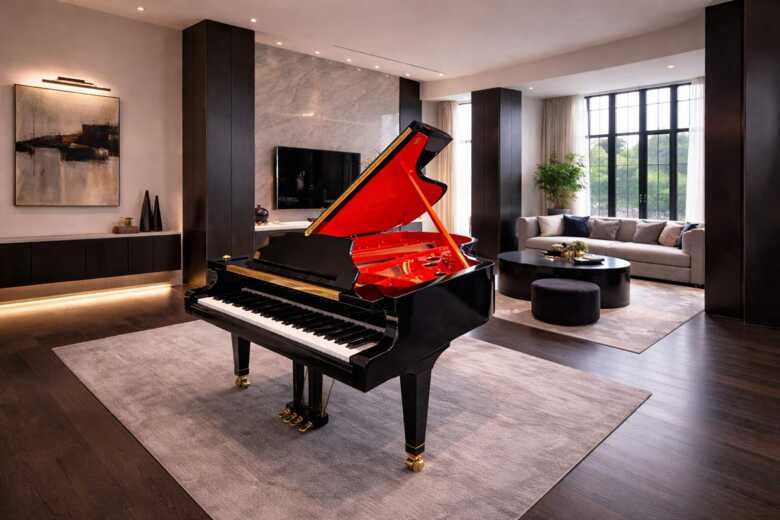 Extremely Rare Schimmel Red Diamond Edition 7ft conc. Grand