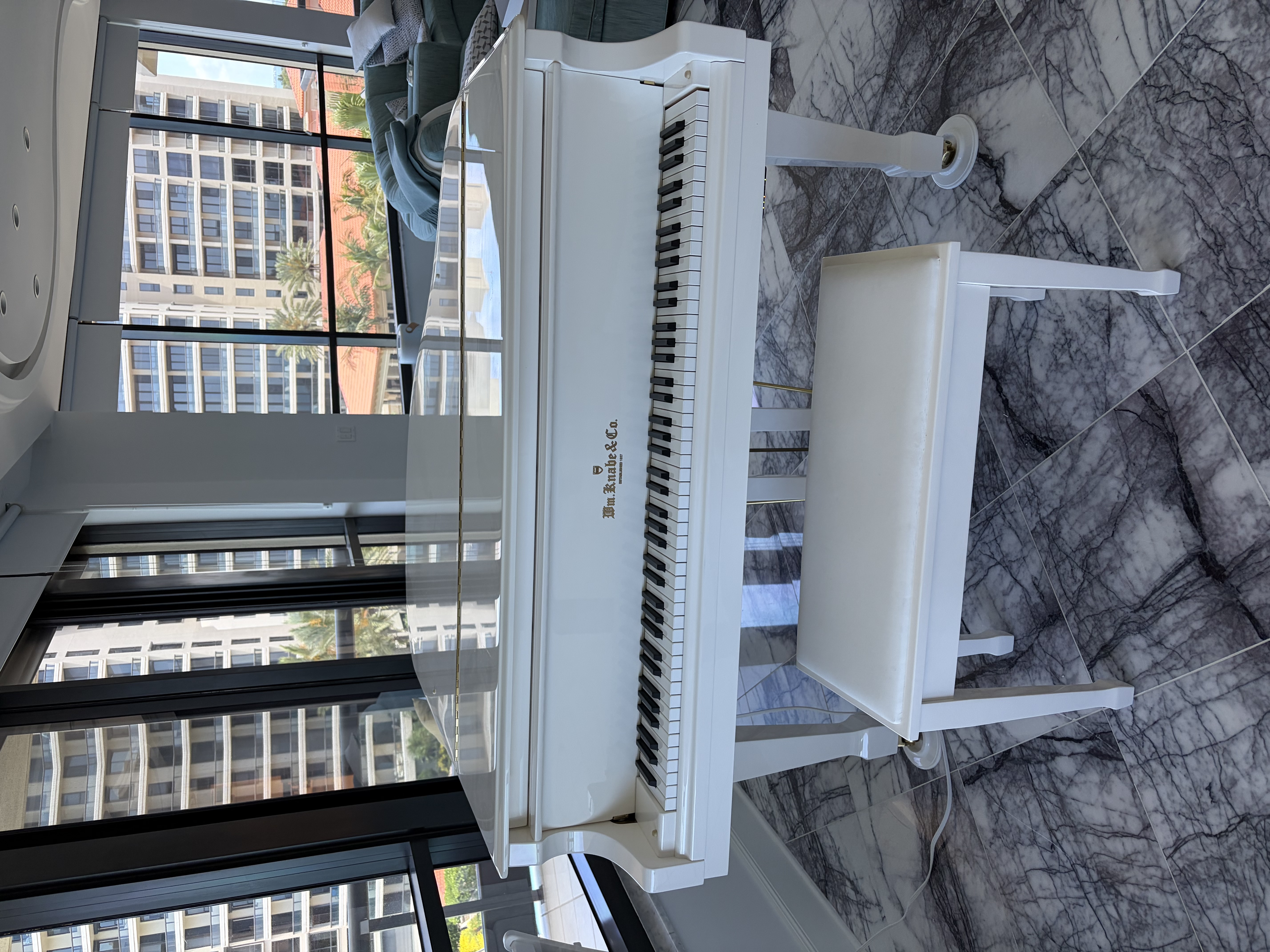 Wm. Knabe Baby Grand Piano with self-playing system