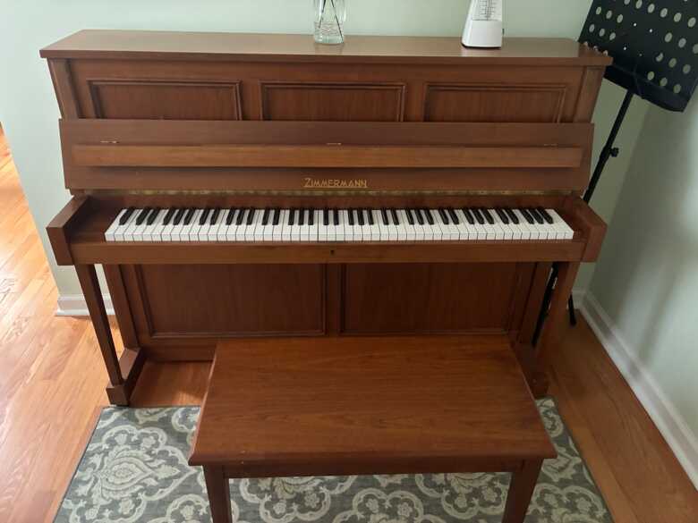 Used Zimmerman upright piano