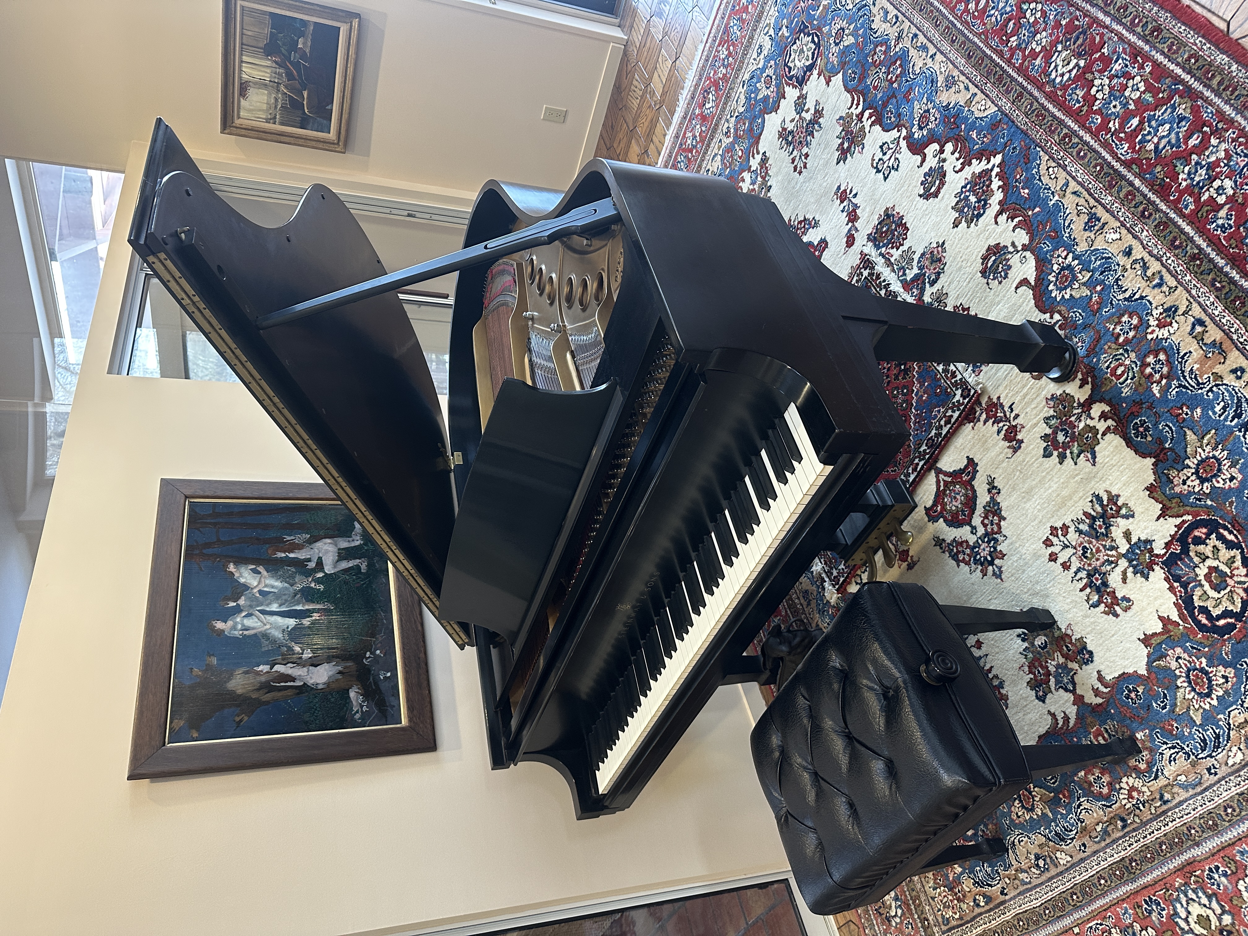 1975 Steinway & Sons Model M Grand (5'7") – Satin Ebony