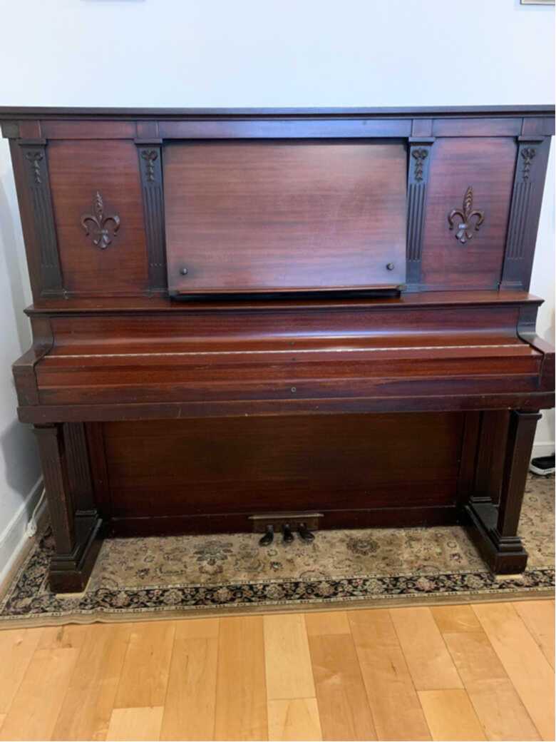 Antique Upright Grand Piano - Excellent Condition