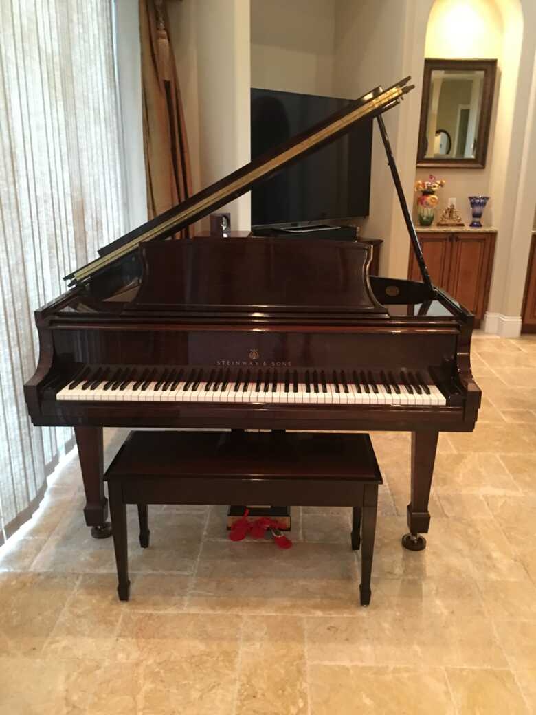 Rare East Indian Rosewood Steinway Grand Piano