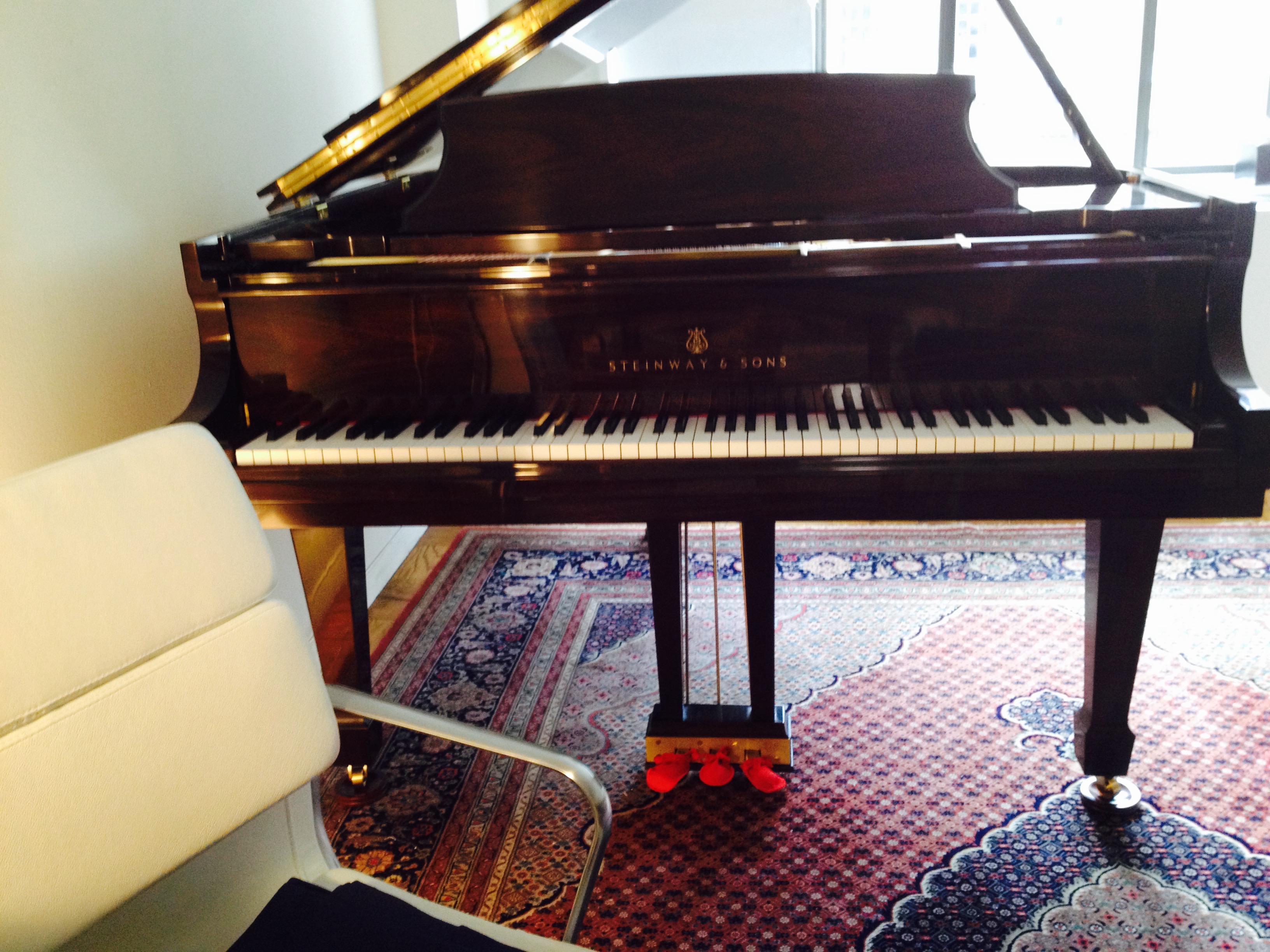 STEINWAY M for magnificent East Indian Rosewood Crown Jewel 