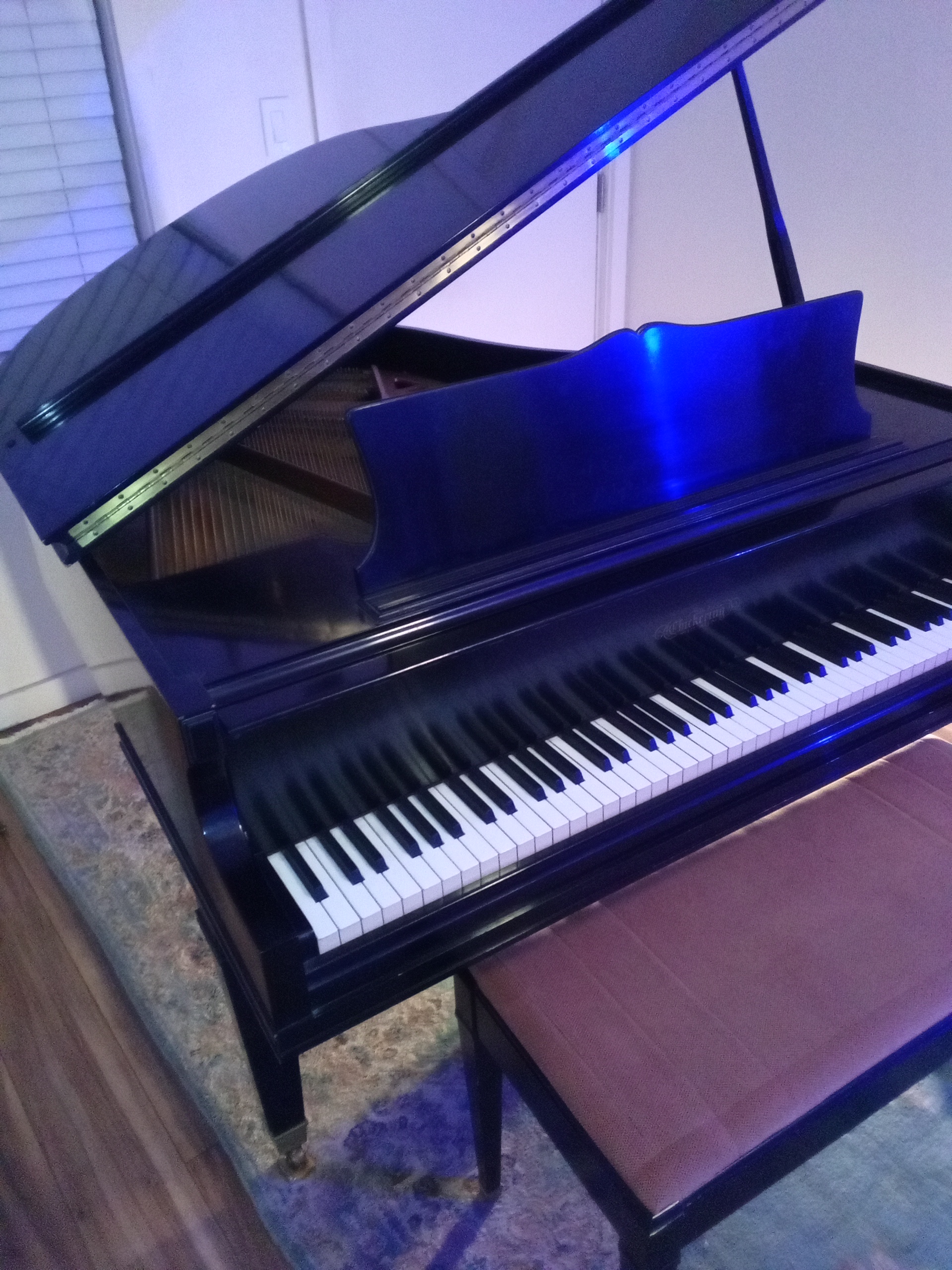 Vintage Chickering baby grand piano 