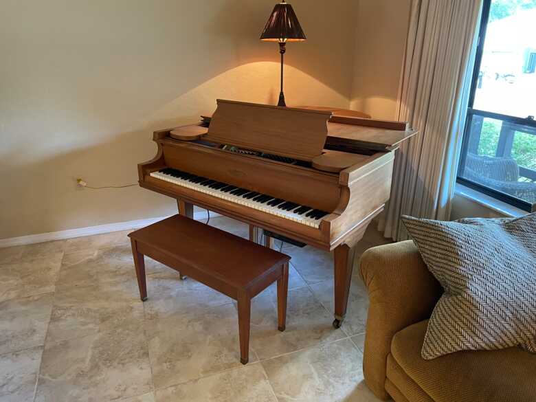 Vintage 1930 Chickering Quarter Grand Piano w Automated Play