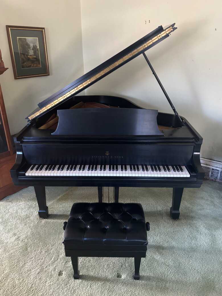 Steinway Model M in Good Shape w/ Matching Bench