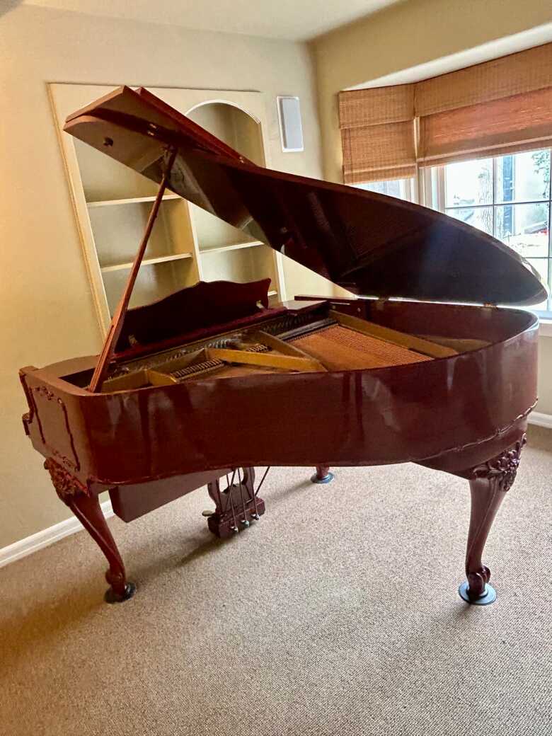 Beautiful Schafer & Sons baby grand piano