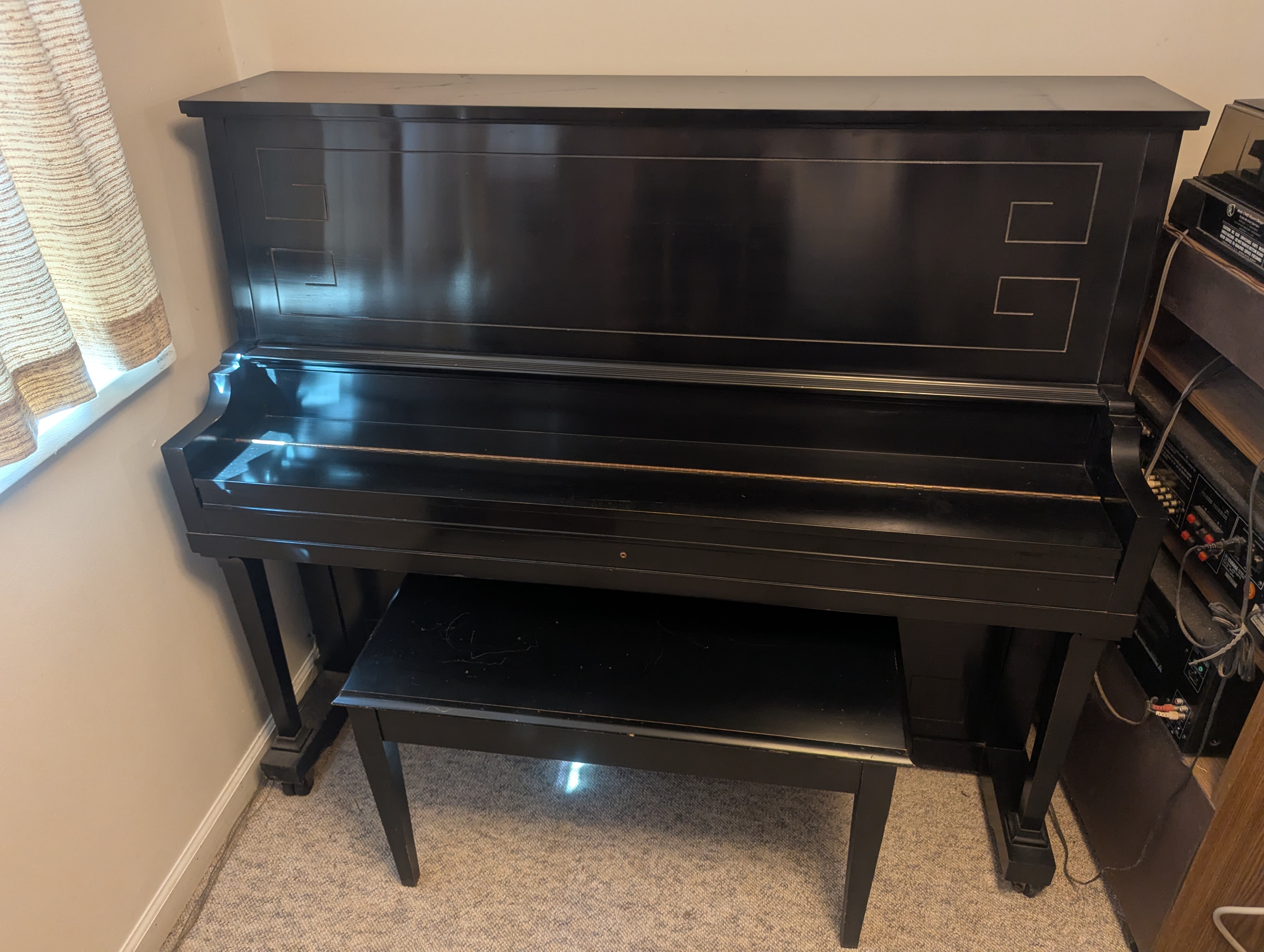 Mason and Hamlin Upright Studio Grand