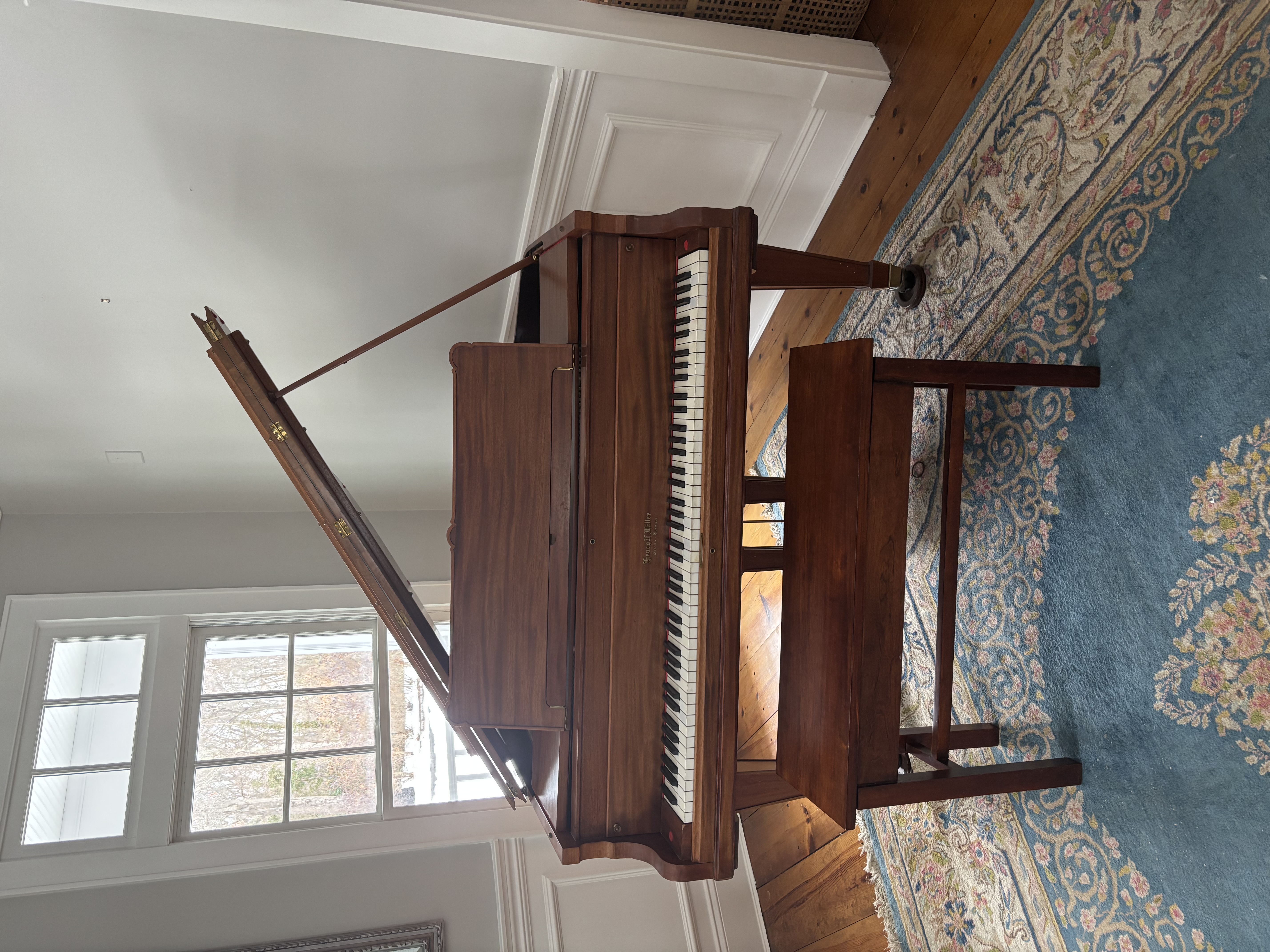 Henry F. Miller Mahogany 5’6” Grand, Restored