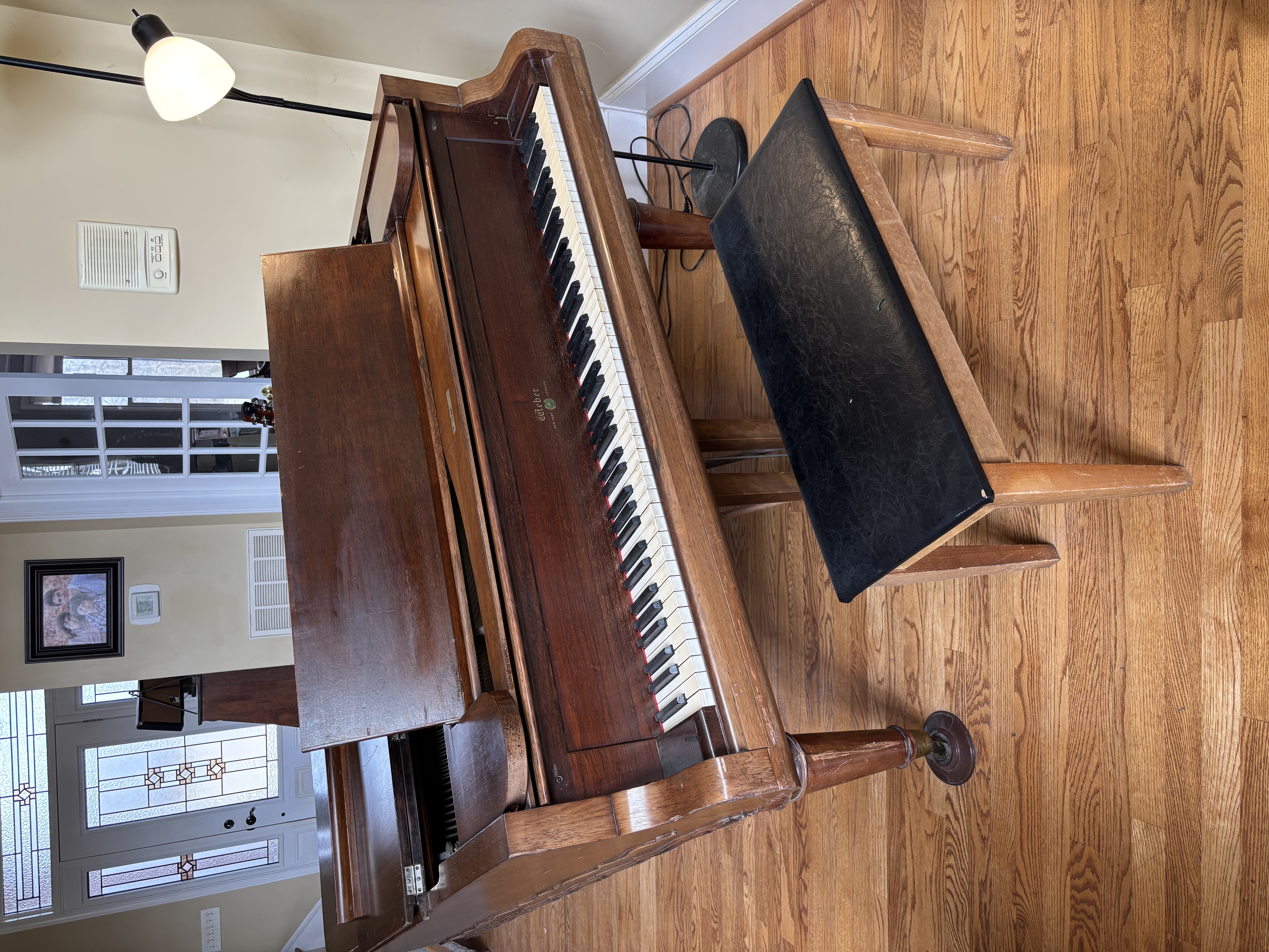 Weber 6.5' Rosewood Grand Piano + Original Receipt & History
