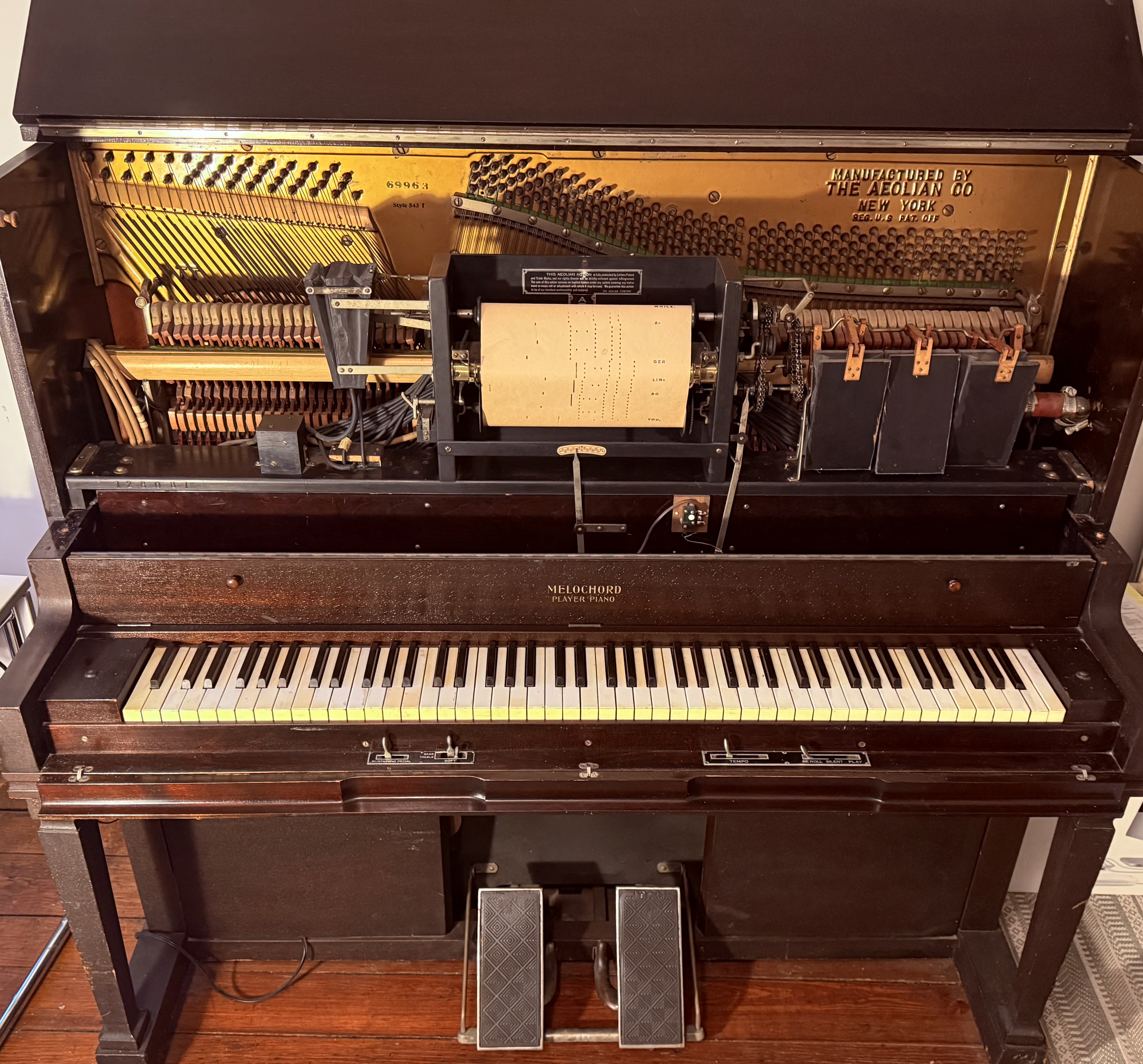 Vintage Aeolian Melochord Player Piano - Fully Functional