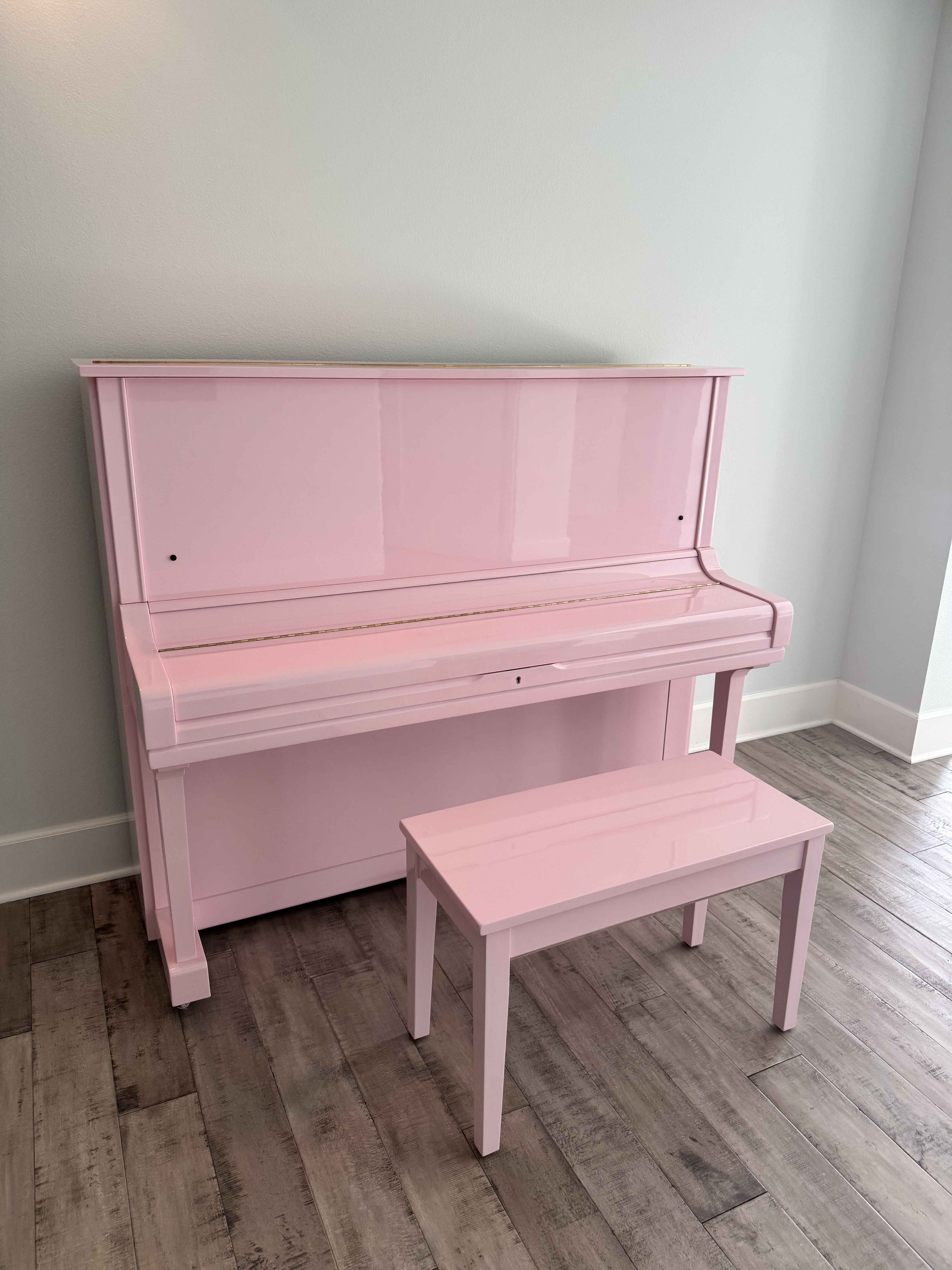 Pink Yamaha Upright Piano 