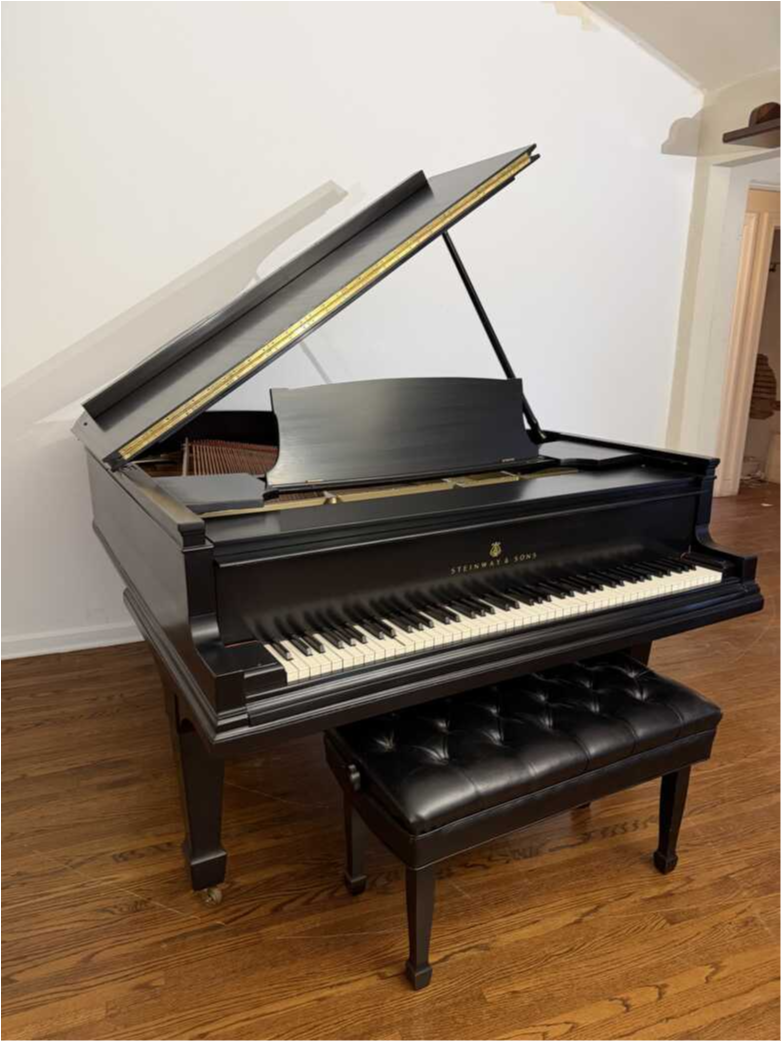 1917 Steinway Model A 6'2" Grand – Restored, Satin Ebony