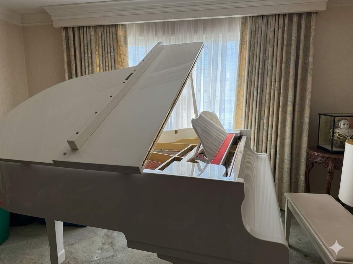 Rare Polished White Yamaha G2 (5'8") – "Golden Era"