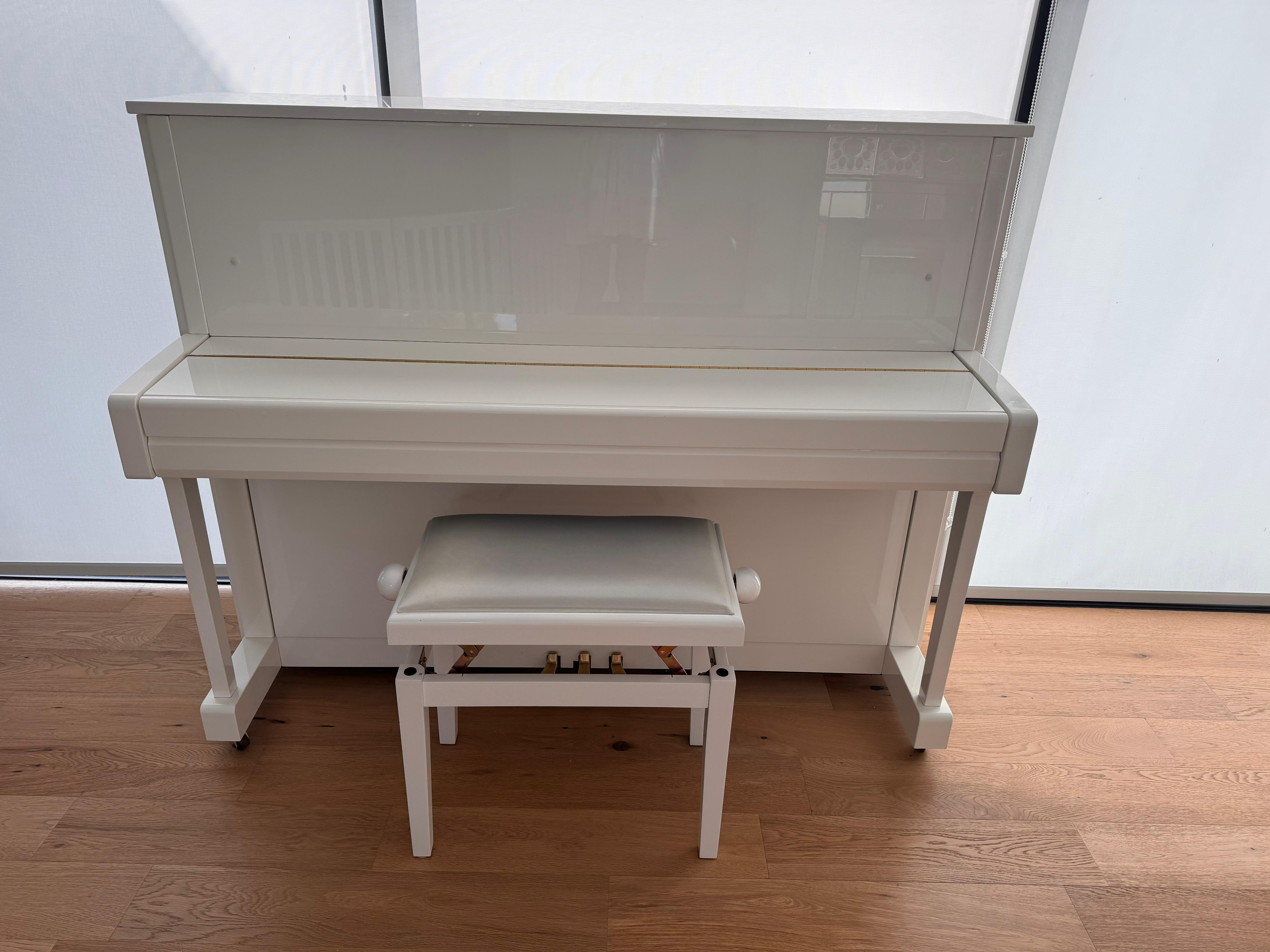 Luxury Yamaha B3 White Upright Piano (2022): Gorgeous Finish
