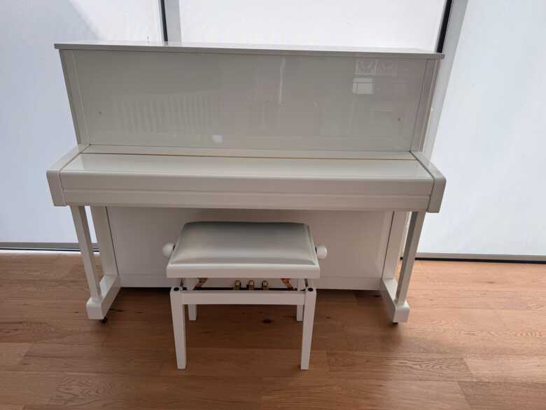 Luxury Yamaha B3 White Upright Piano (2022): Gorgeous Finish