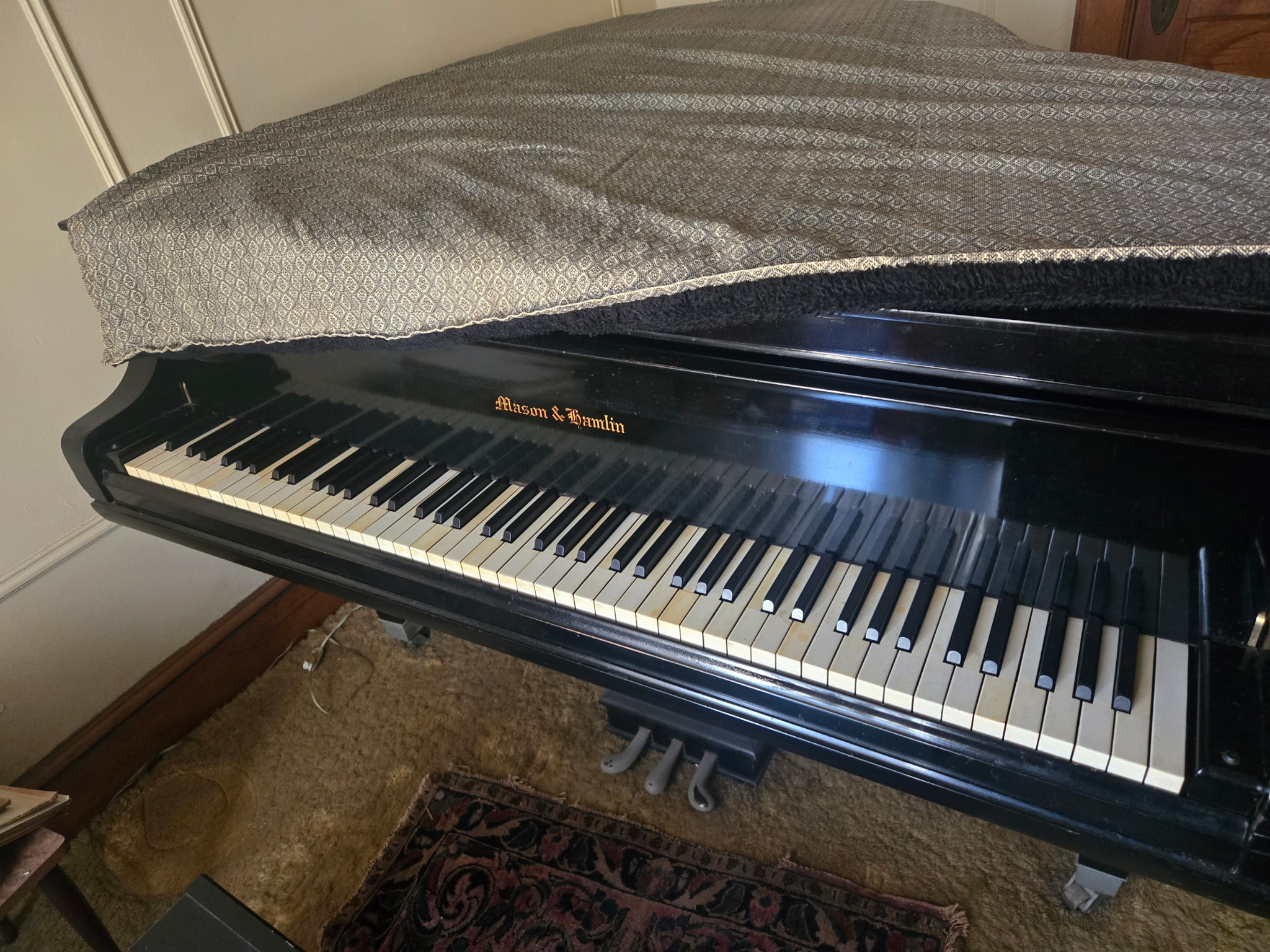 A vintage Mason & Hamlin Model A grand piano