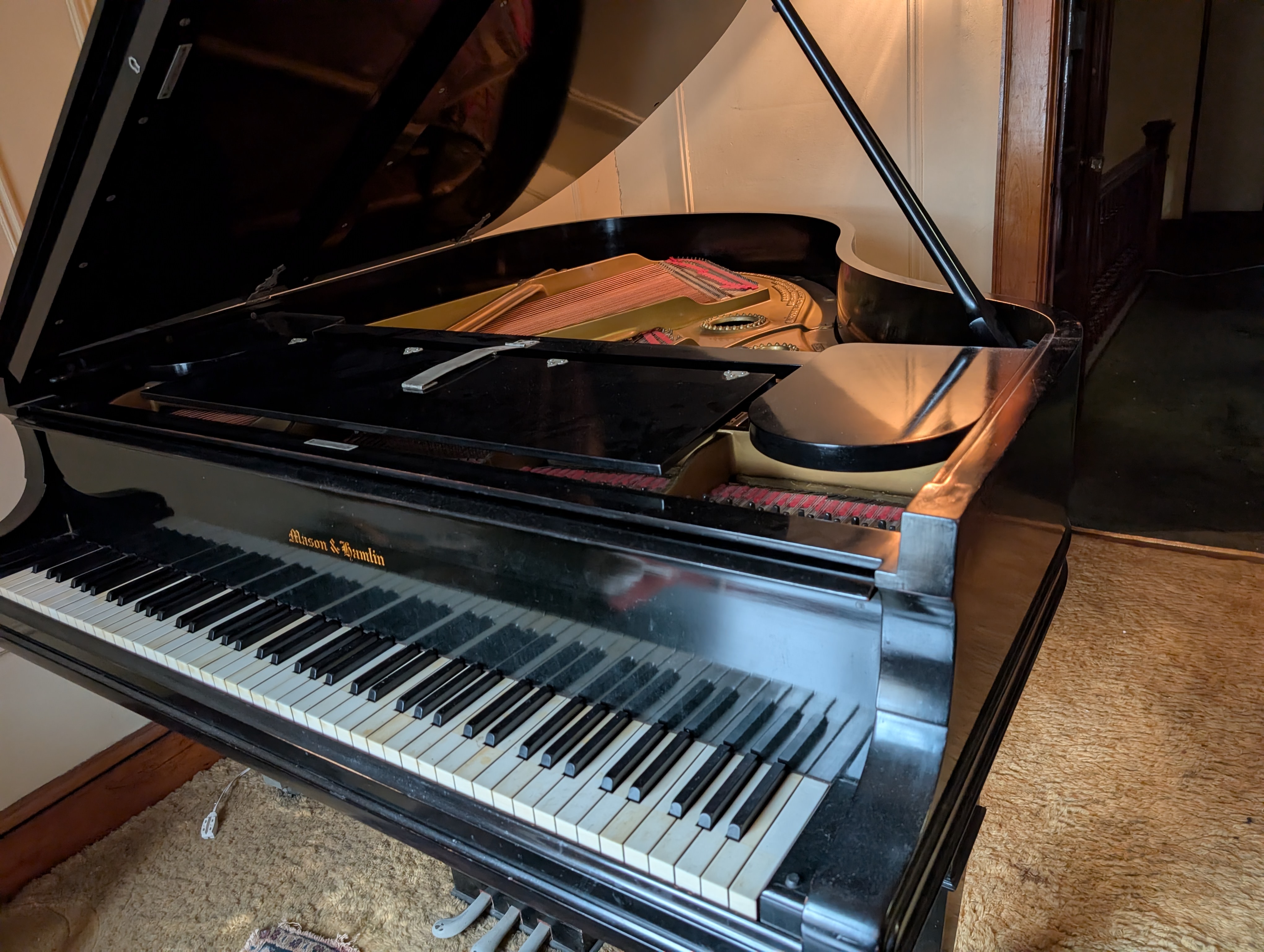 A vintage Mason & Hamlin Model A grand piano