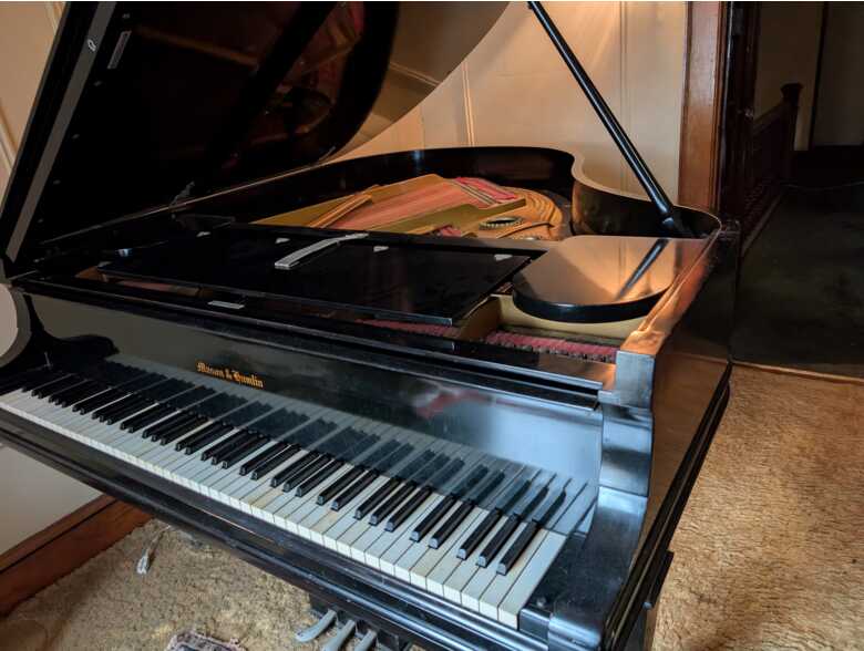 A vintage Mason & Hamlin Model A grand piano