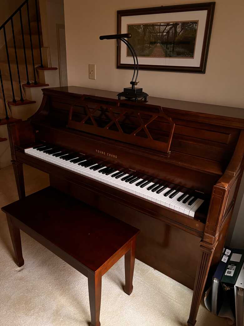 Young Chang 43” upright piano