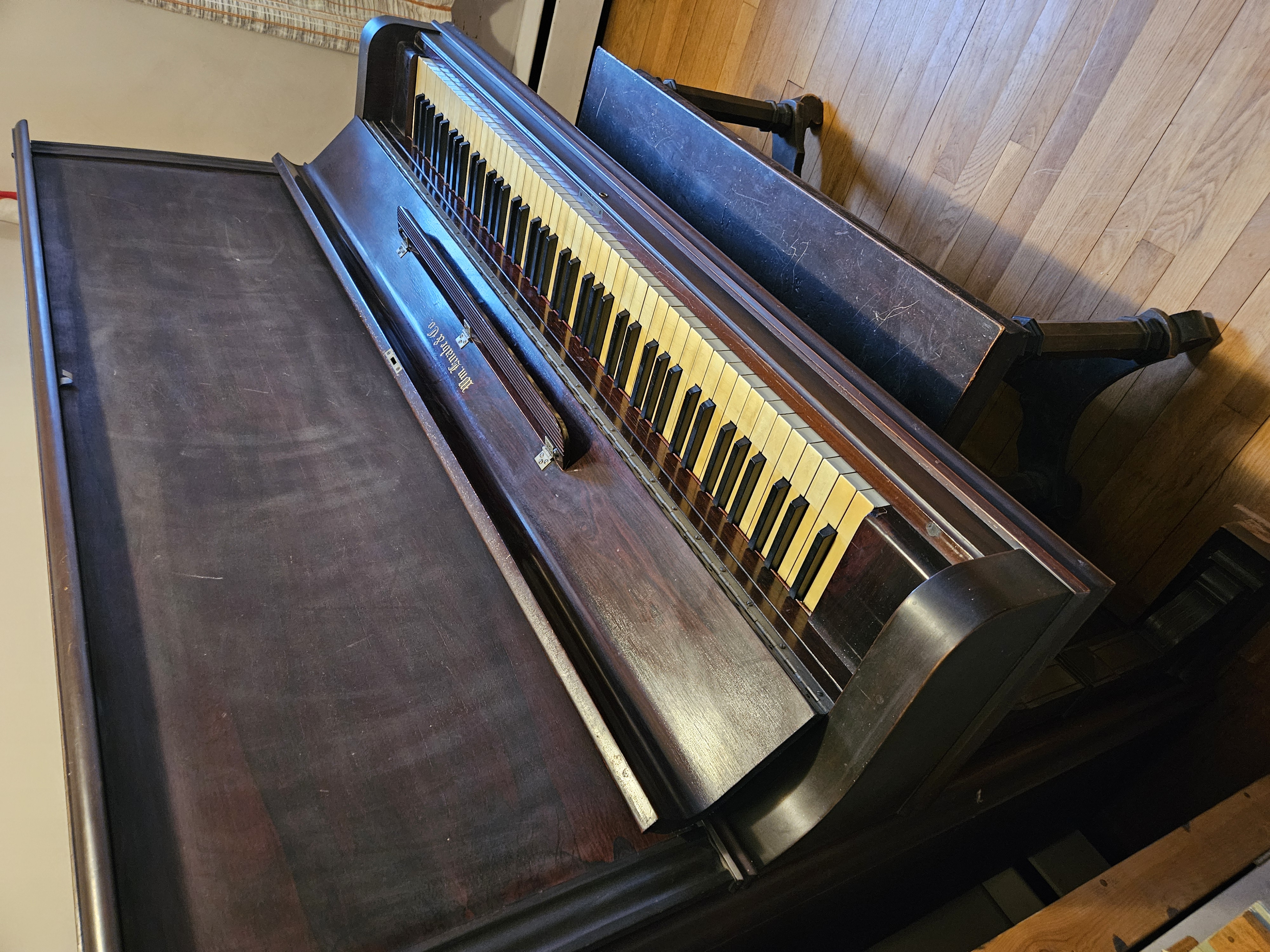 Antique Wm Knabe 54" Upright