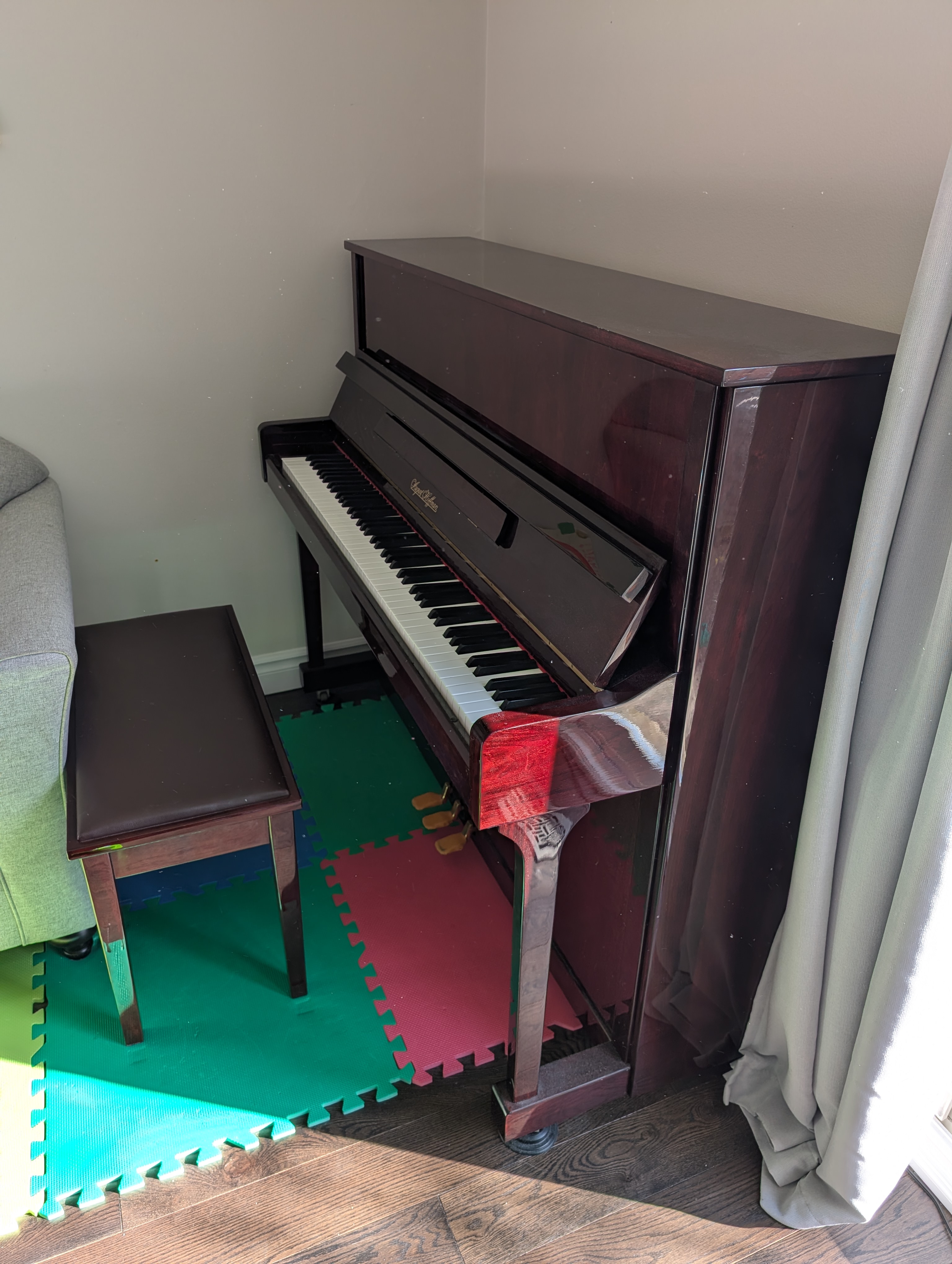 W. Hoffmann (by C. Bechstein) 48" Professional Upright Piano