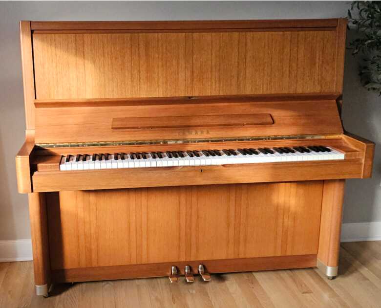 One of a kind Yamaha U7 upright piano, premium teak finish