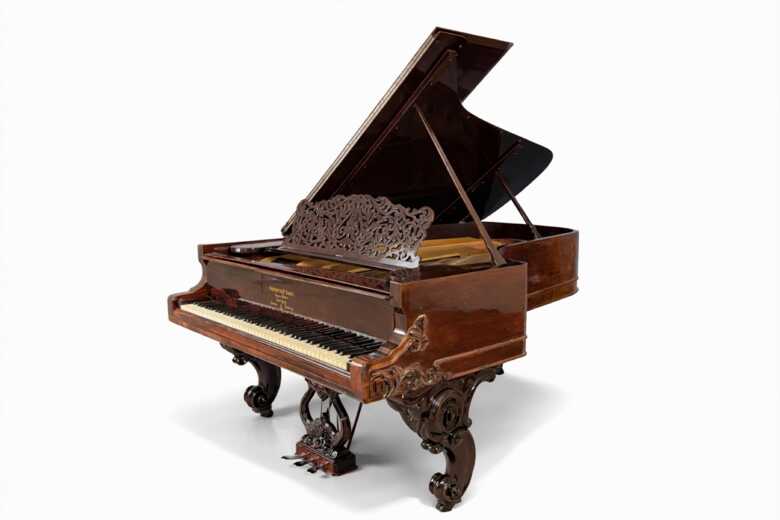 Rare 1877 Steinway Grand Piano In Restored Walnut