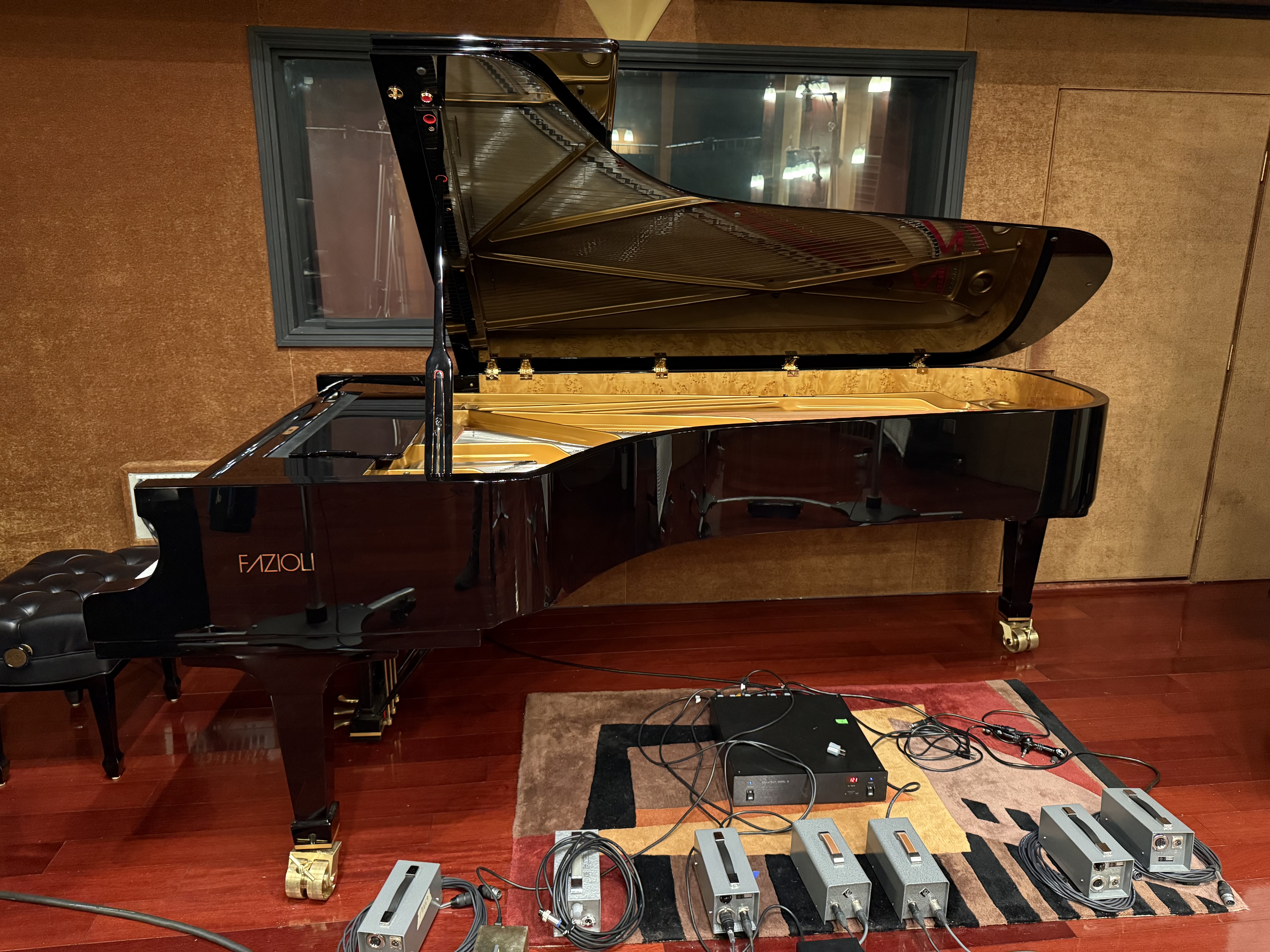Fazioli F278 (9'2") Concert Grand Piano (Black)