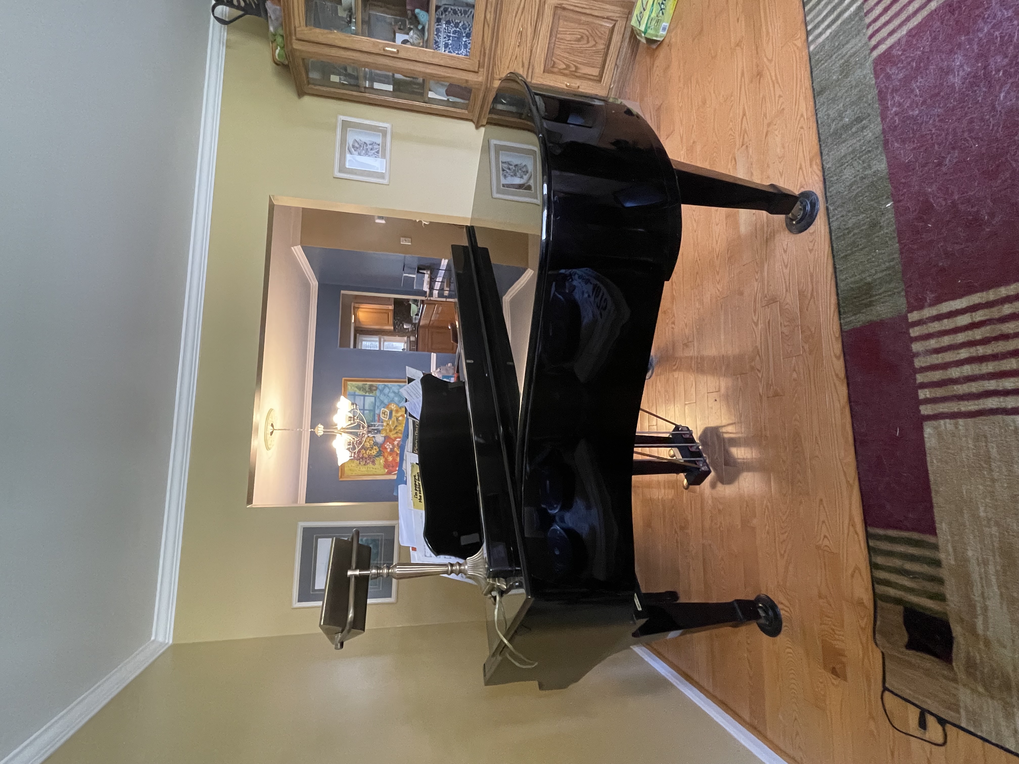 Young Chang Baby Grand Piano 4’10” Polished Ebony Good Condi