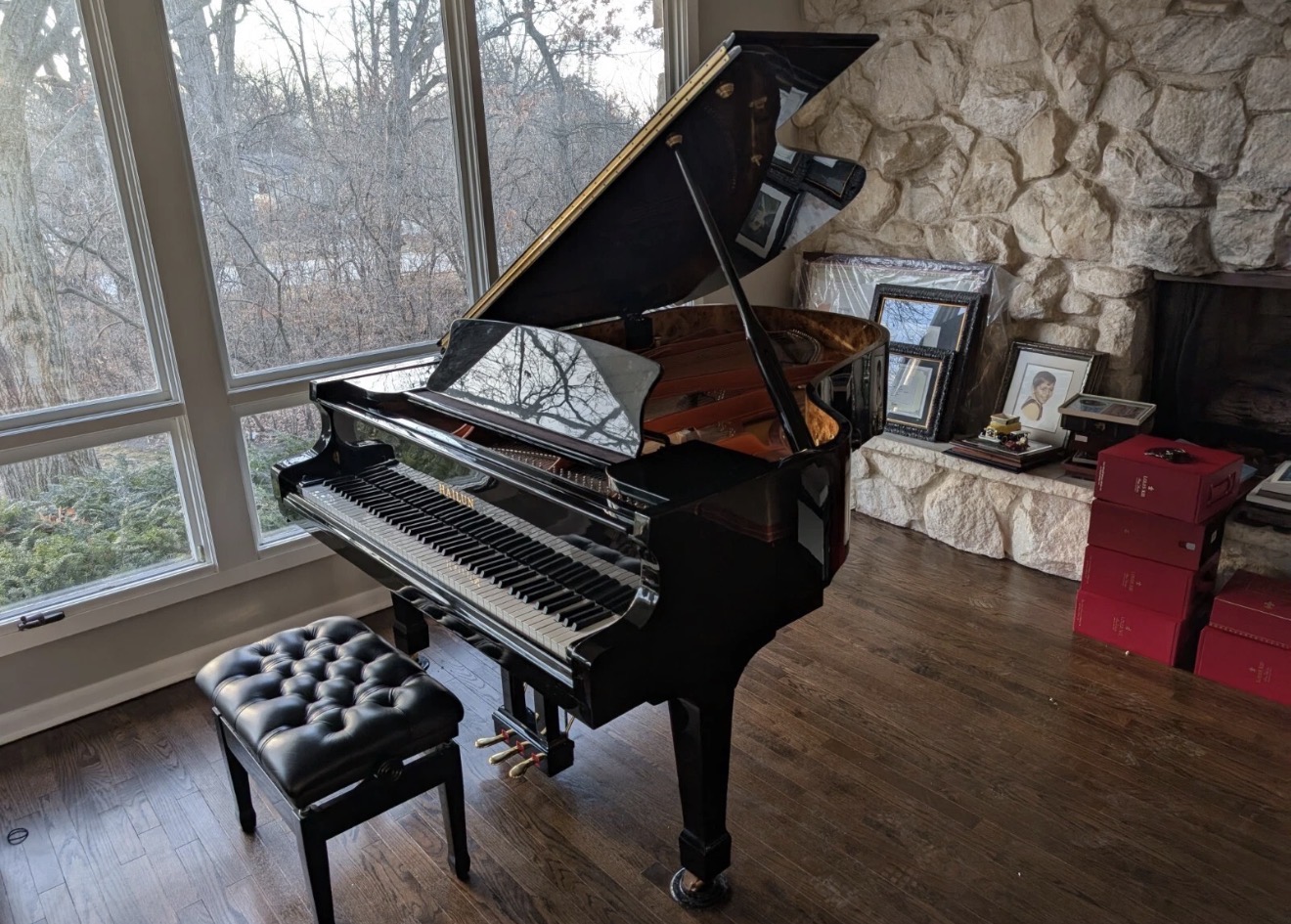 Hailun 6’5” Grand Piano With PianoDisc IQ Player System