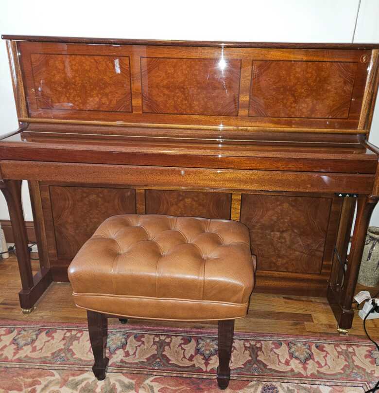 Schulze Pollmann Briar Walnut 46" upright with Dampp Chaser 