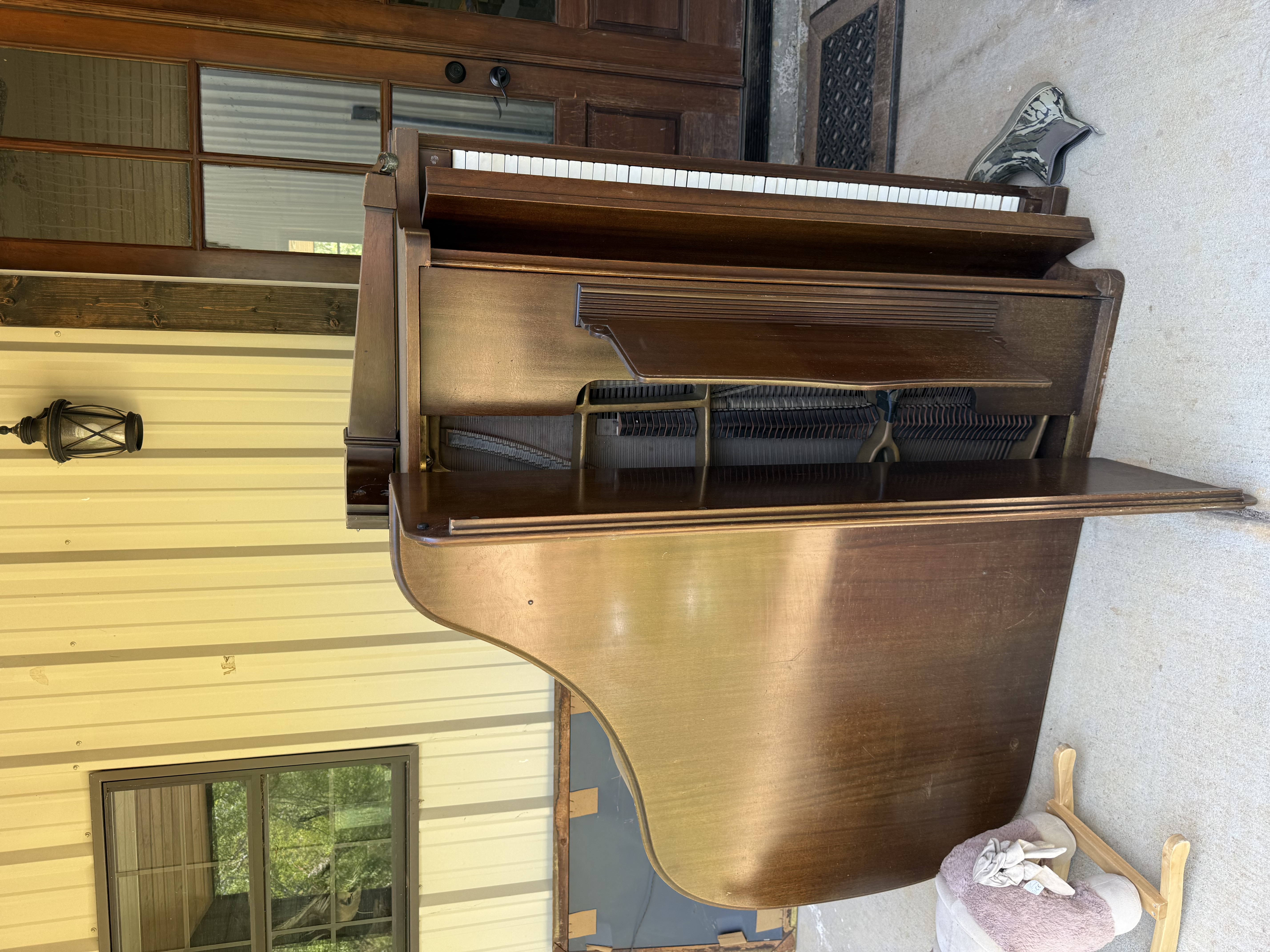 Was left in house that we purchased and need it gone