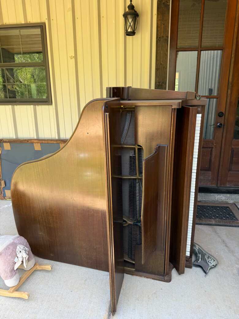 Was left in house that we purchased and need it gone