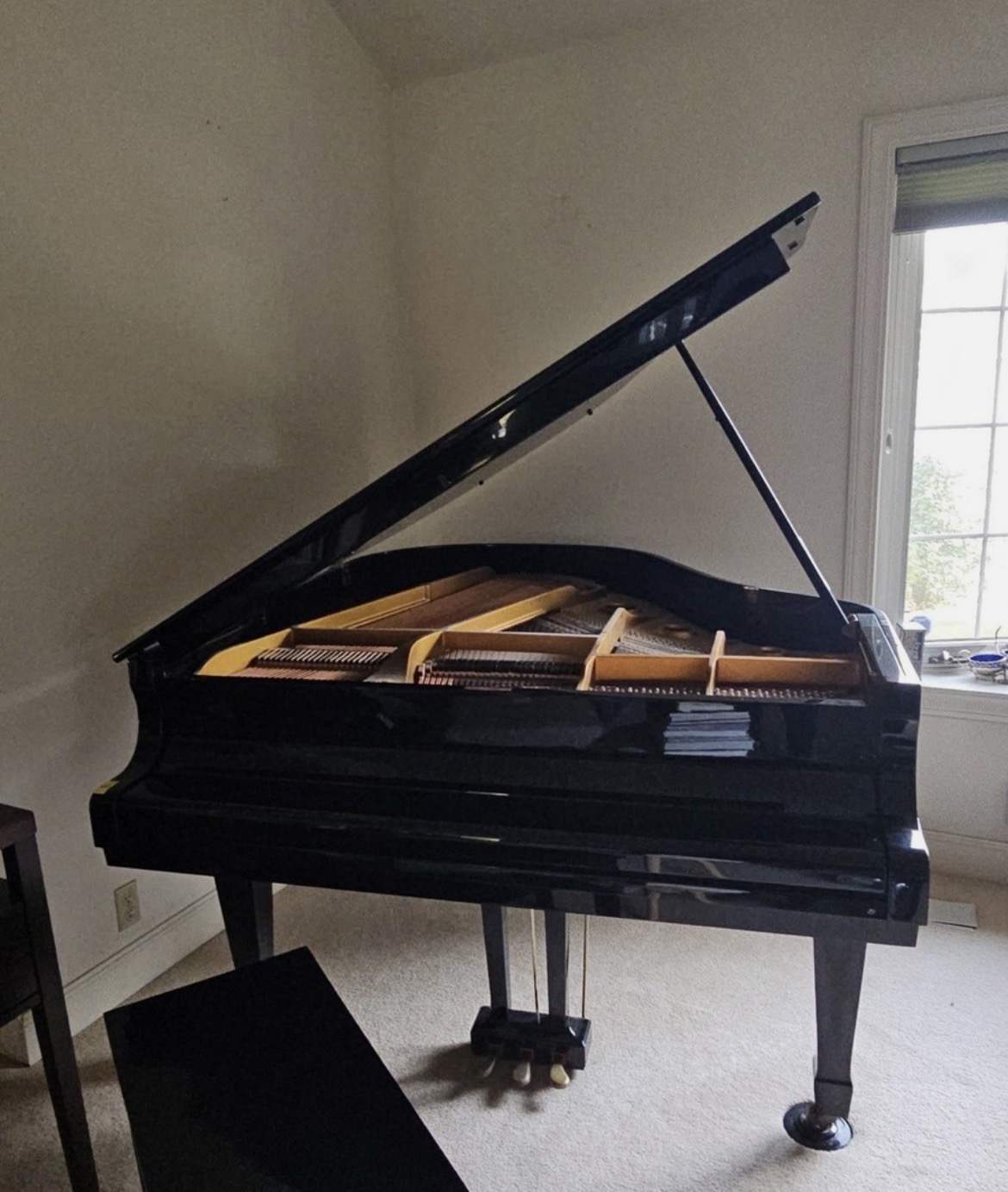 Young Chang G-157 Satin Ebony Polish Baby Grand Piano