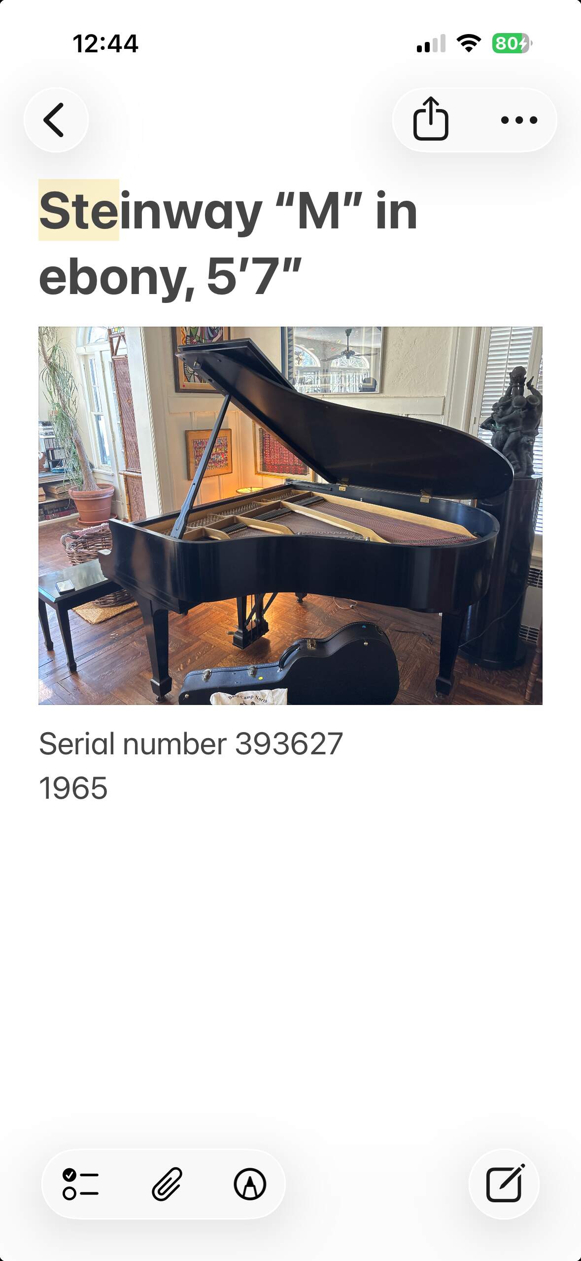 Beloved Steinway M Baby Grand