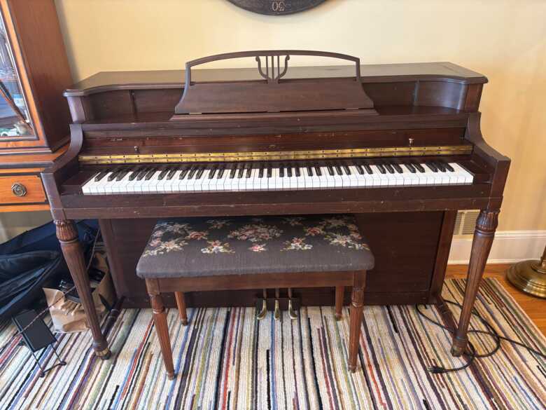 Used upright piano in good shape