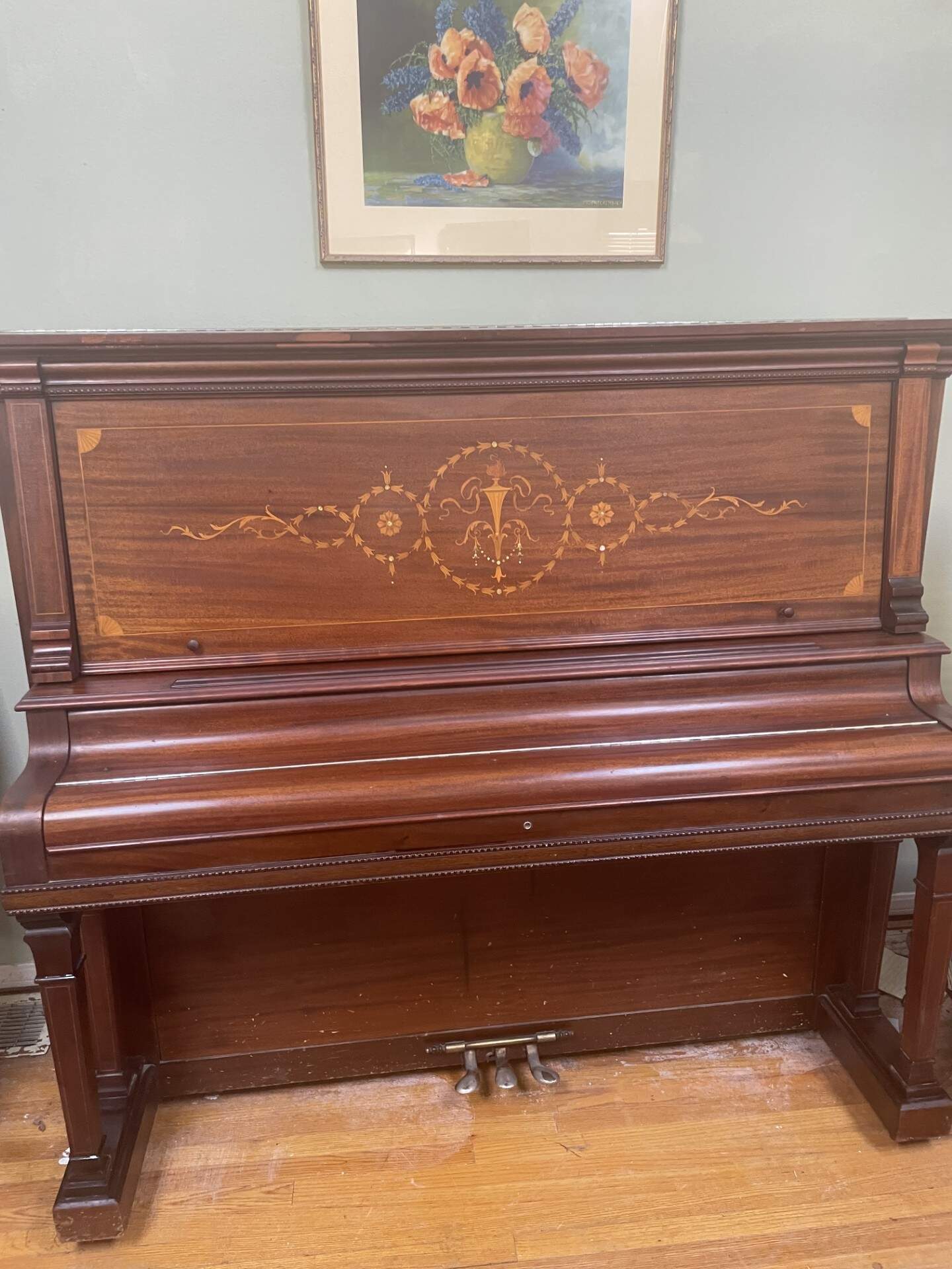 1902 Behning New York Upright Grand Piano