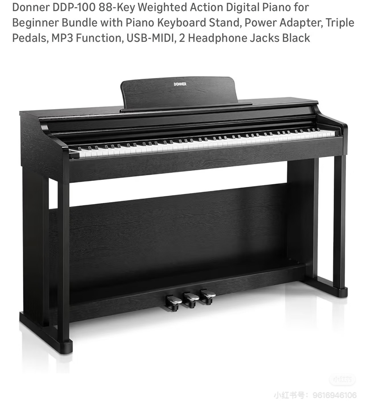 Donner DDP-100 Digital Piano – Excellent Condition, Includes