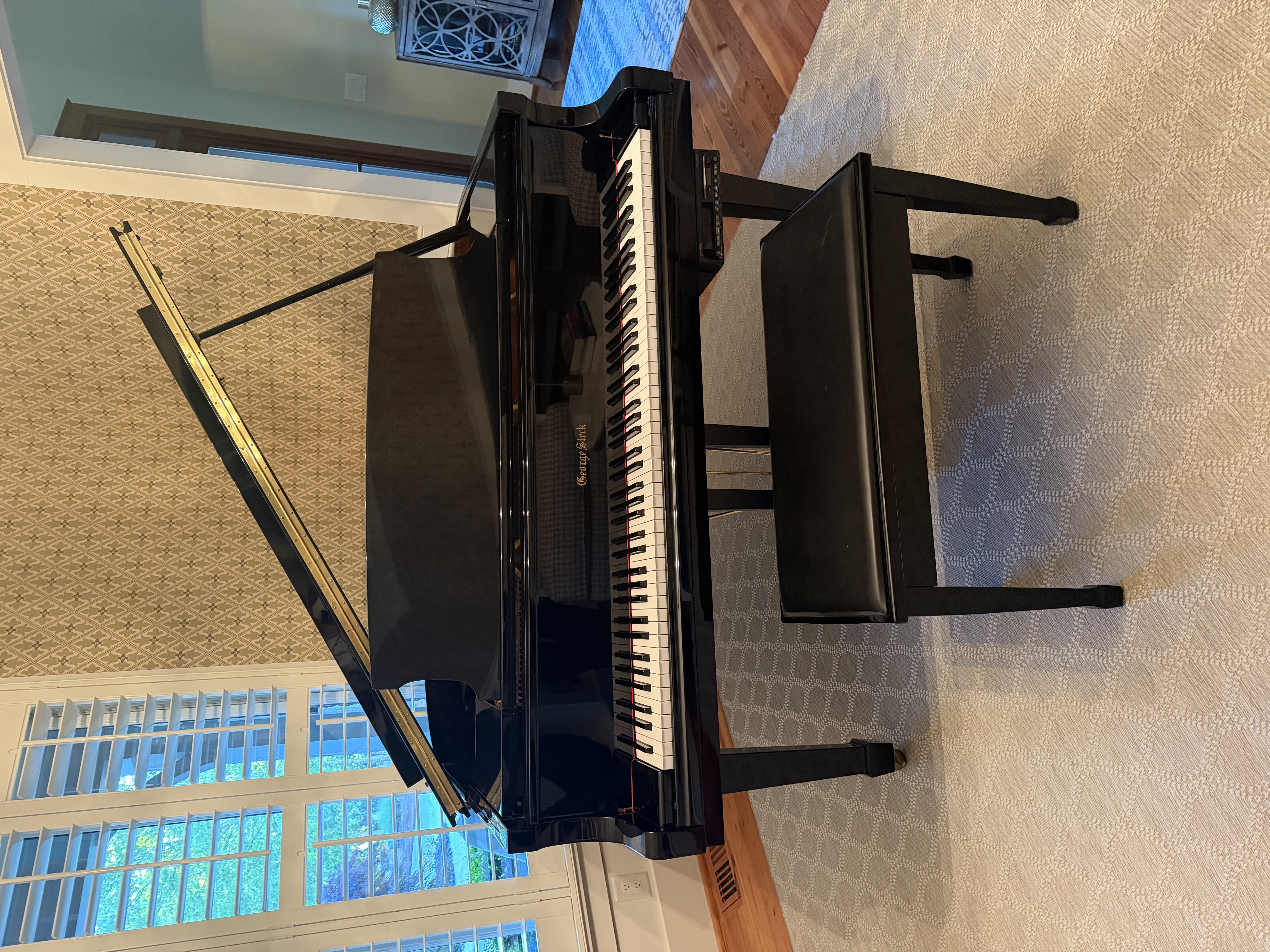 Mint Condition Ebony Grand Player Piano 