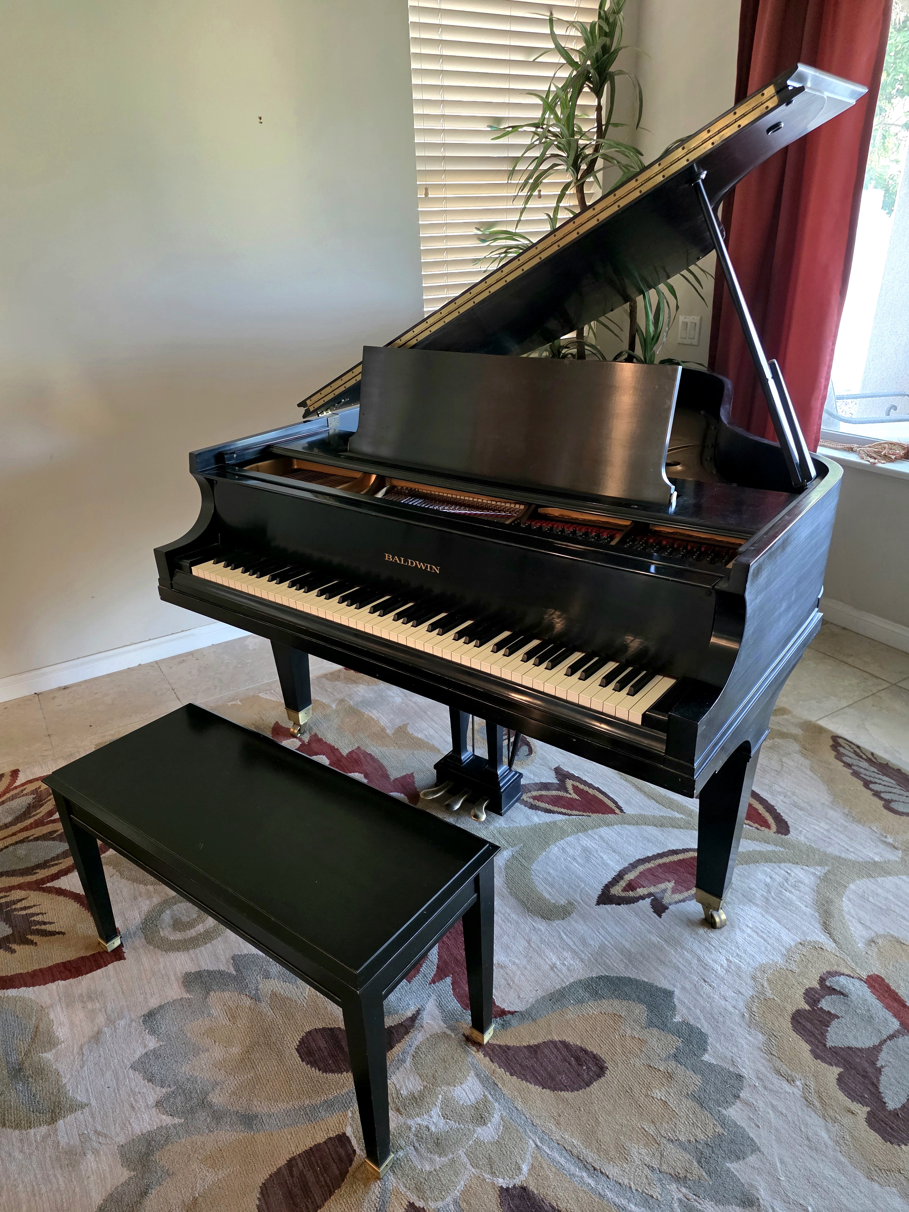 Baldwin Grand Piano L Traditional 6'3" Satin Ebonized 1974